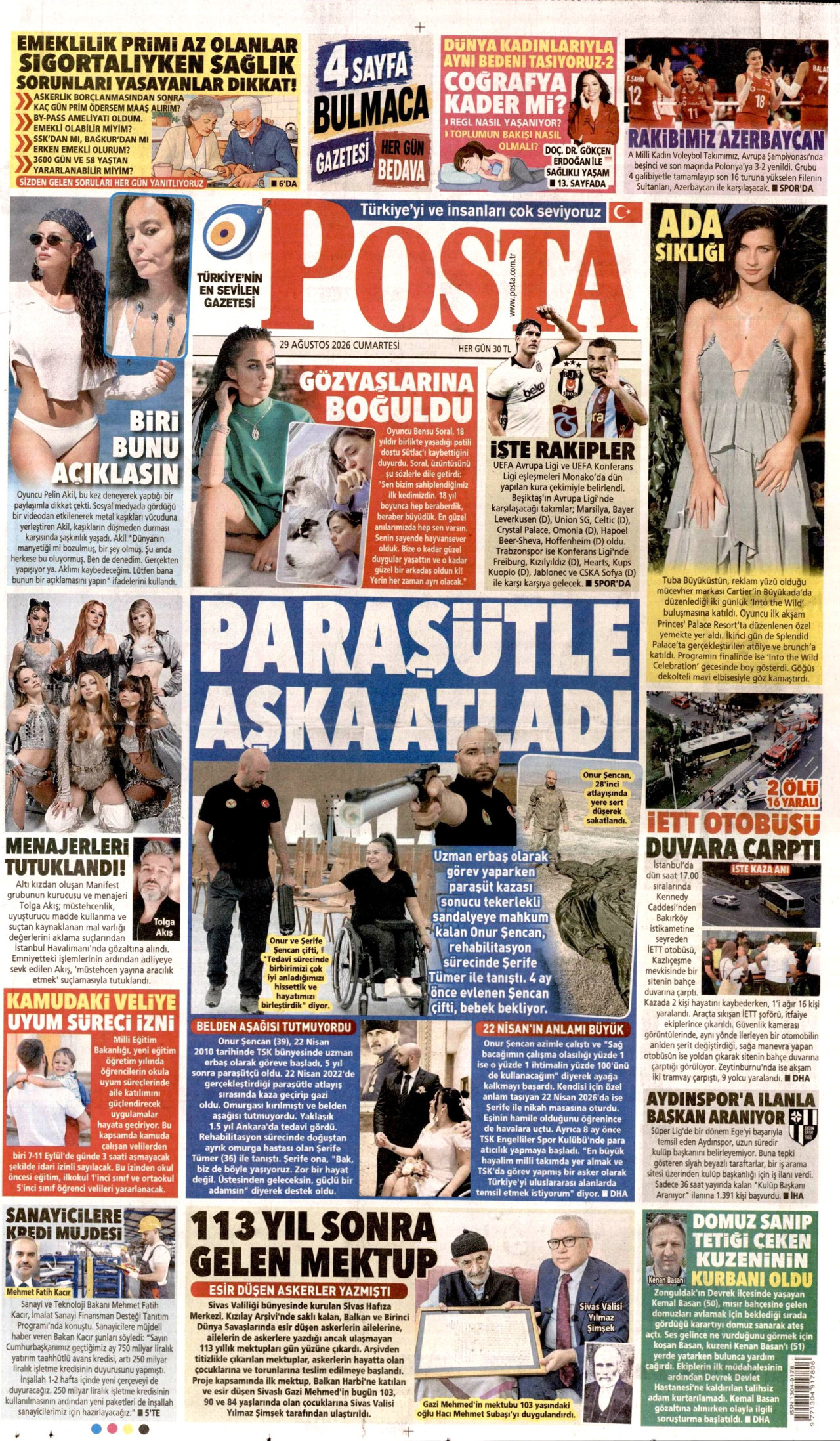 Gazeteler bugün ne yazdı? (29 Ağustos) - 8. fotoğraf