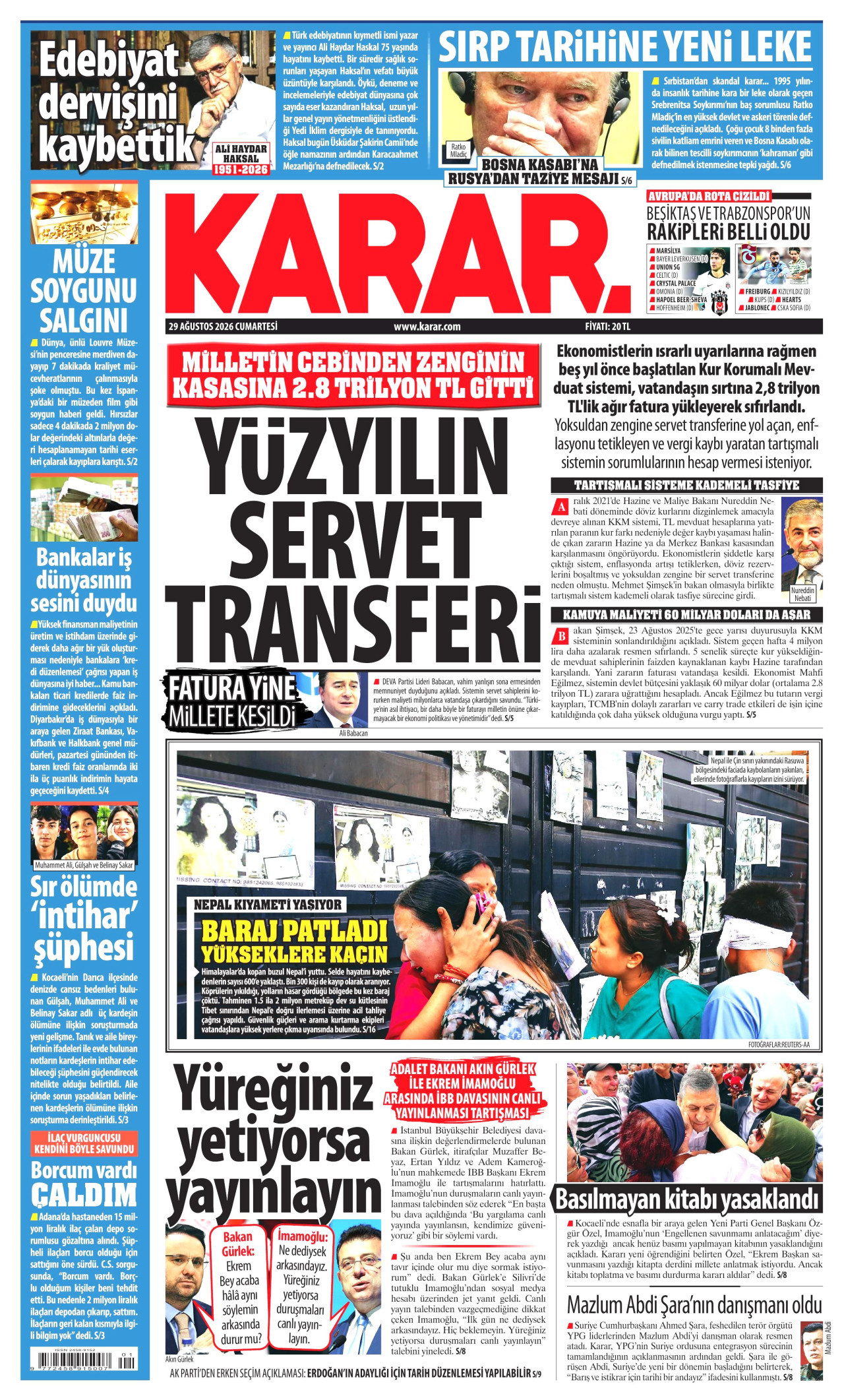 Gazeteler bugün ne yazdı? (29 Ağustos) - 11. fotoğraf