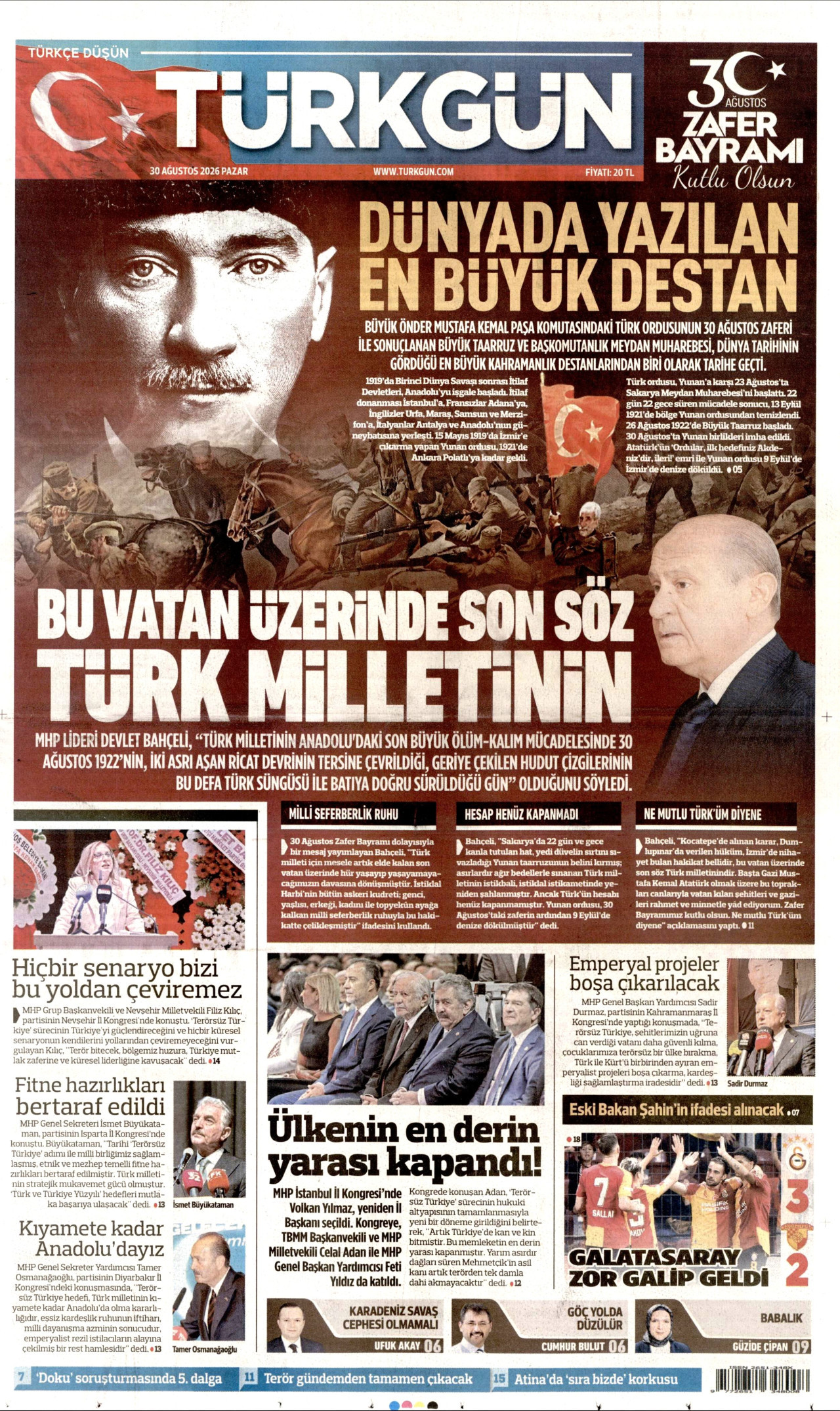 Gazeteler bugün ne yazdı? (30 Ağustos) - 8. fotoğraf