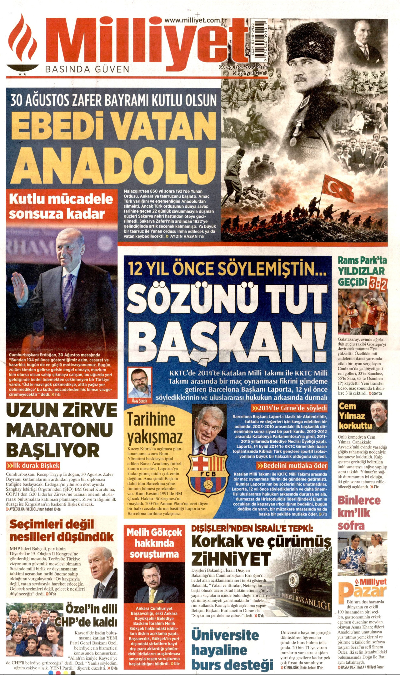 Gazeteler bugün ne yazdı? (30 Ağustos) - 3. fotoğraf