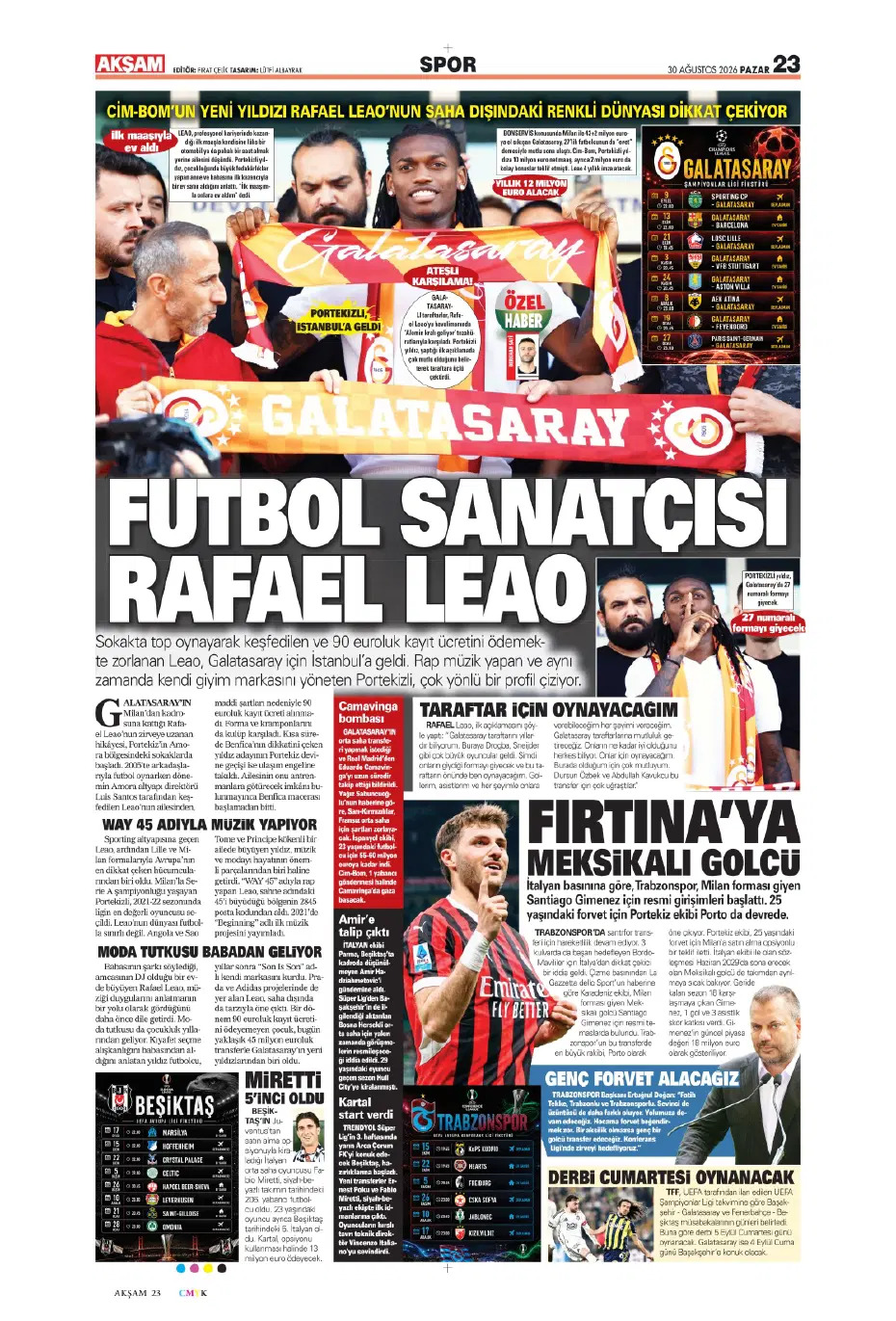 Galatasaray için Villa'yı reddettim | Spor manşetleri - 7. fotoğraf