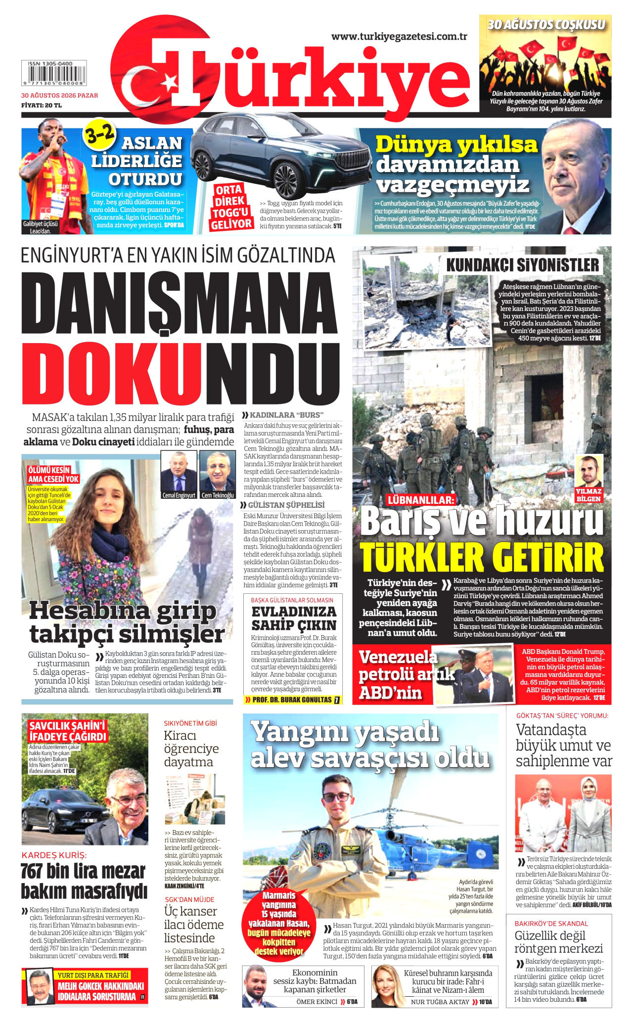 Gazeteler bugün ne yazdı? (30 Ağustos) - 2. fotoğraf