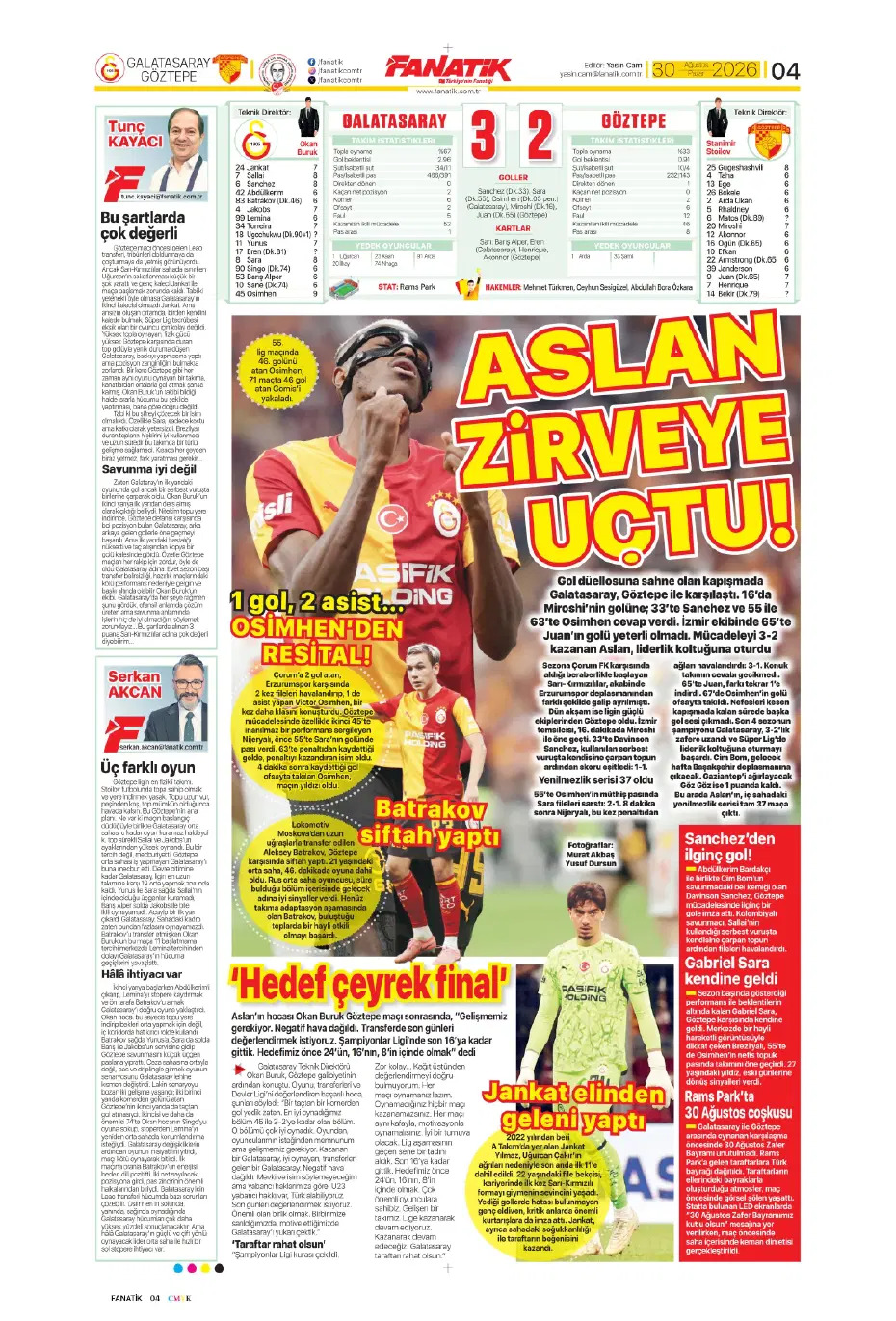 Galatasaray için Villa'yı reddettim | Spor manşetleri - 13. fotoğraf