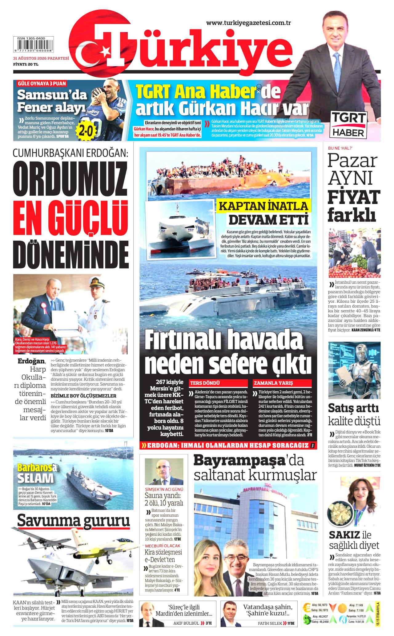 Gazeteler bugün ne yazdı? (31 Ağustos) - 2. fotoğraf