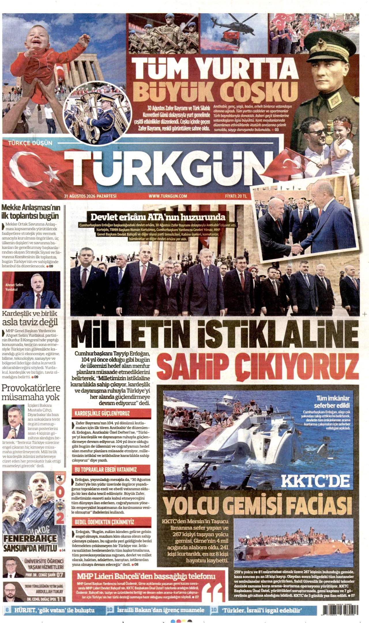 Gazeteler bugün ne yazdı? (31 Ağustos) - 5. fotoğraf