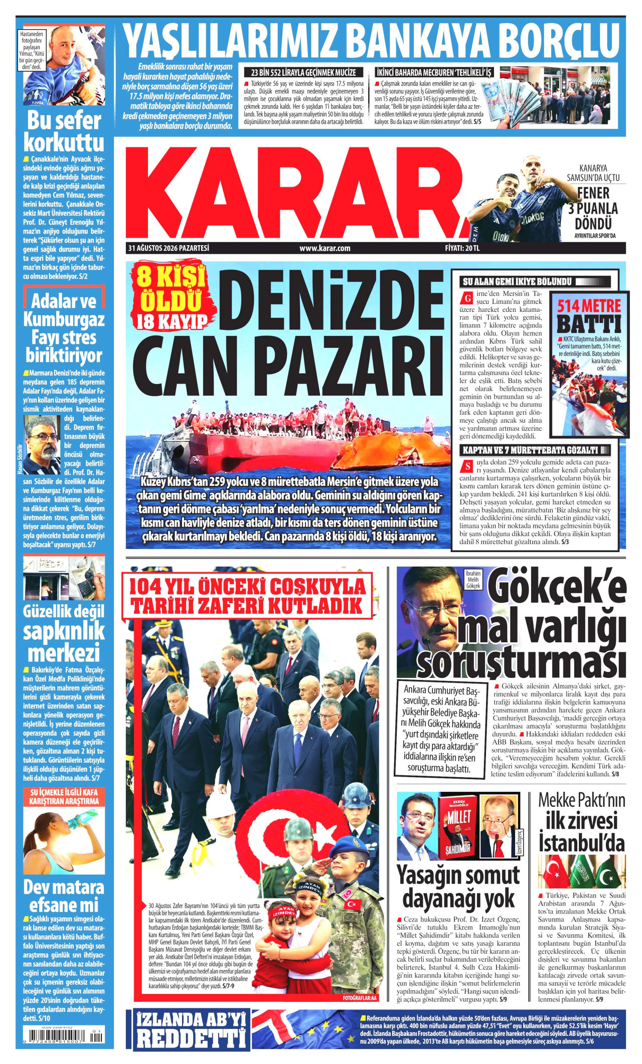 Gazeteler bugün ne yazdı? (31 Ağustos) - 8. fotoğraf