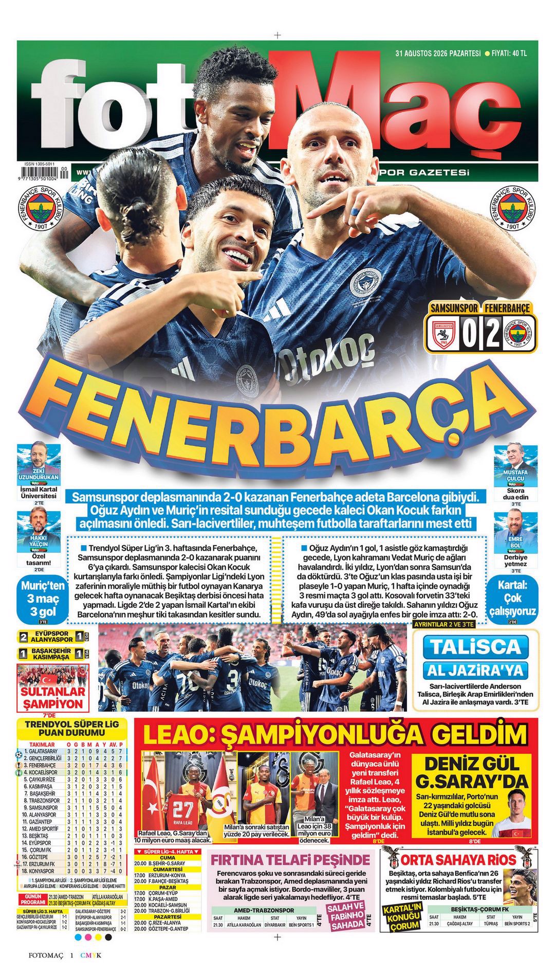 Gözün Aydın Fenerbahçe | Spor manşetleri - 10. fotoğraf