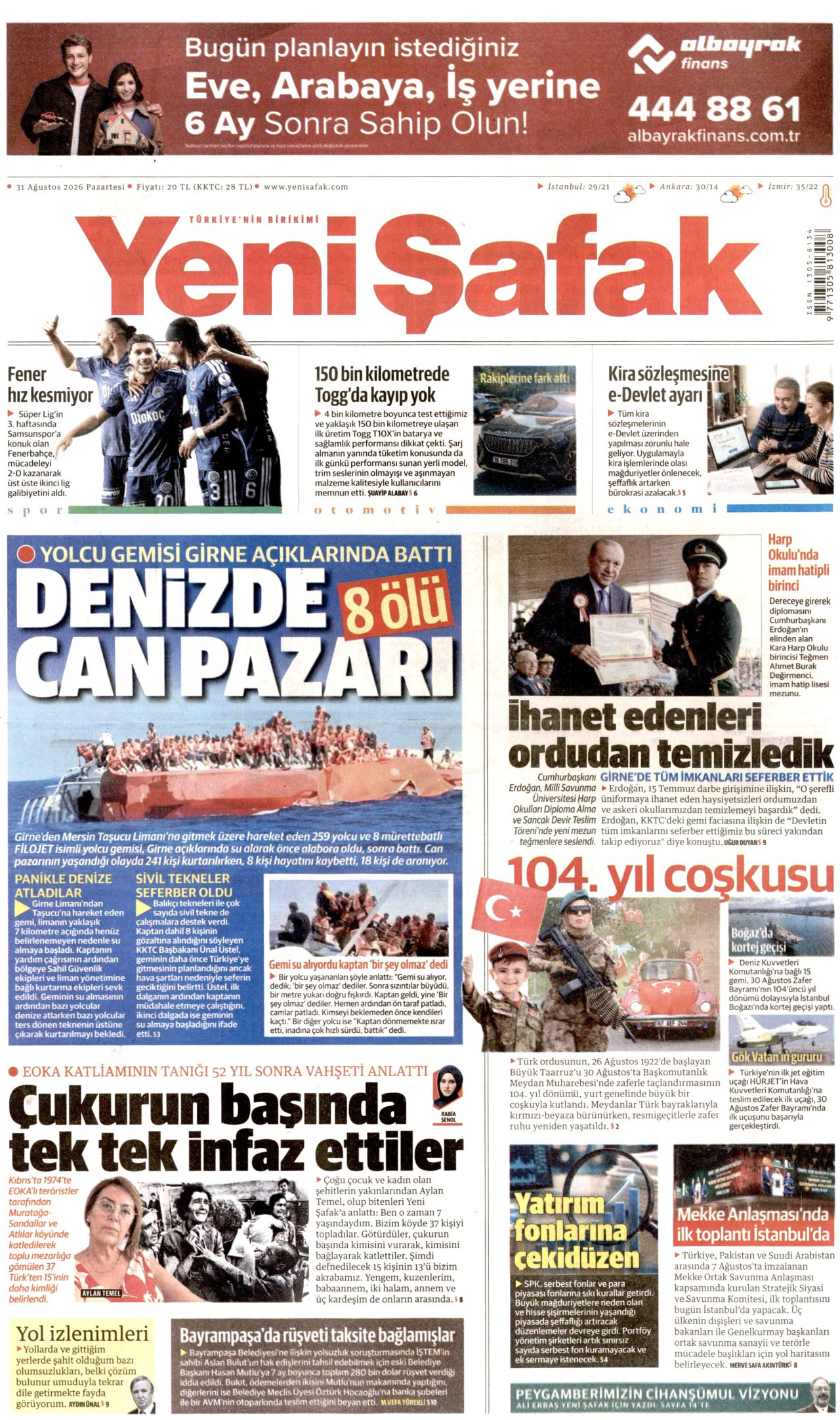 Gazeteler bugün ne yazdı? (31 Ağustos) - 3. fotoğraf