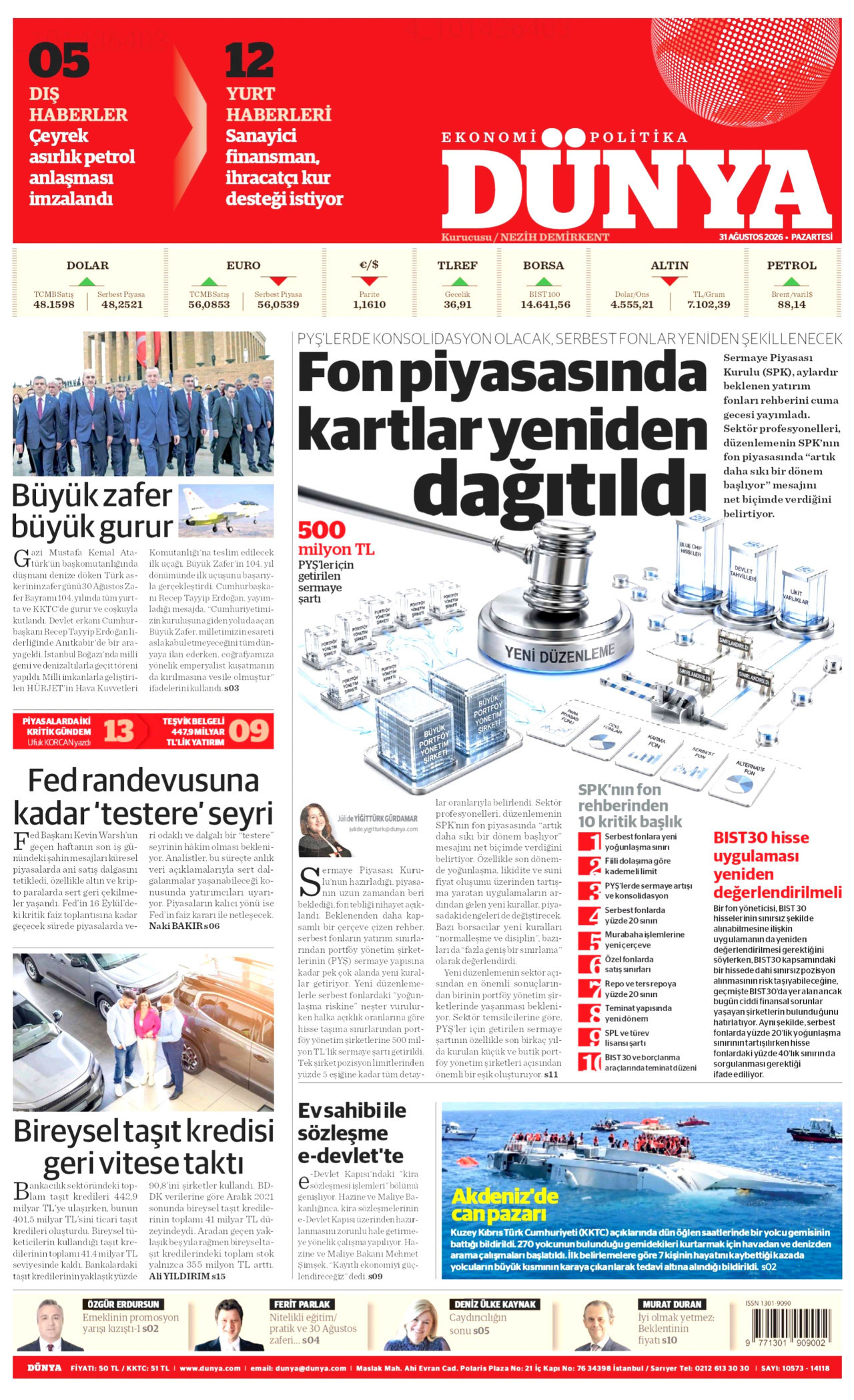 Gazeteler bugün ne yazdı? (31 Ağustos) - 1. fotoğraf