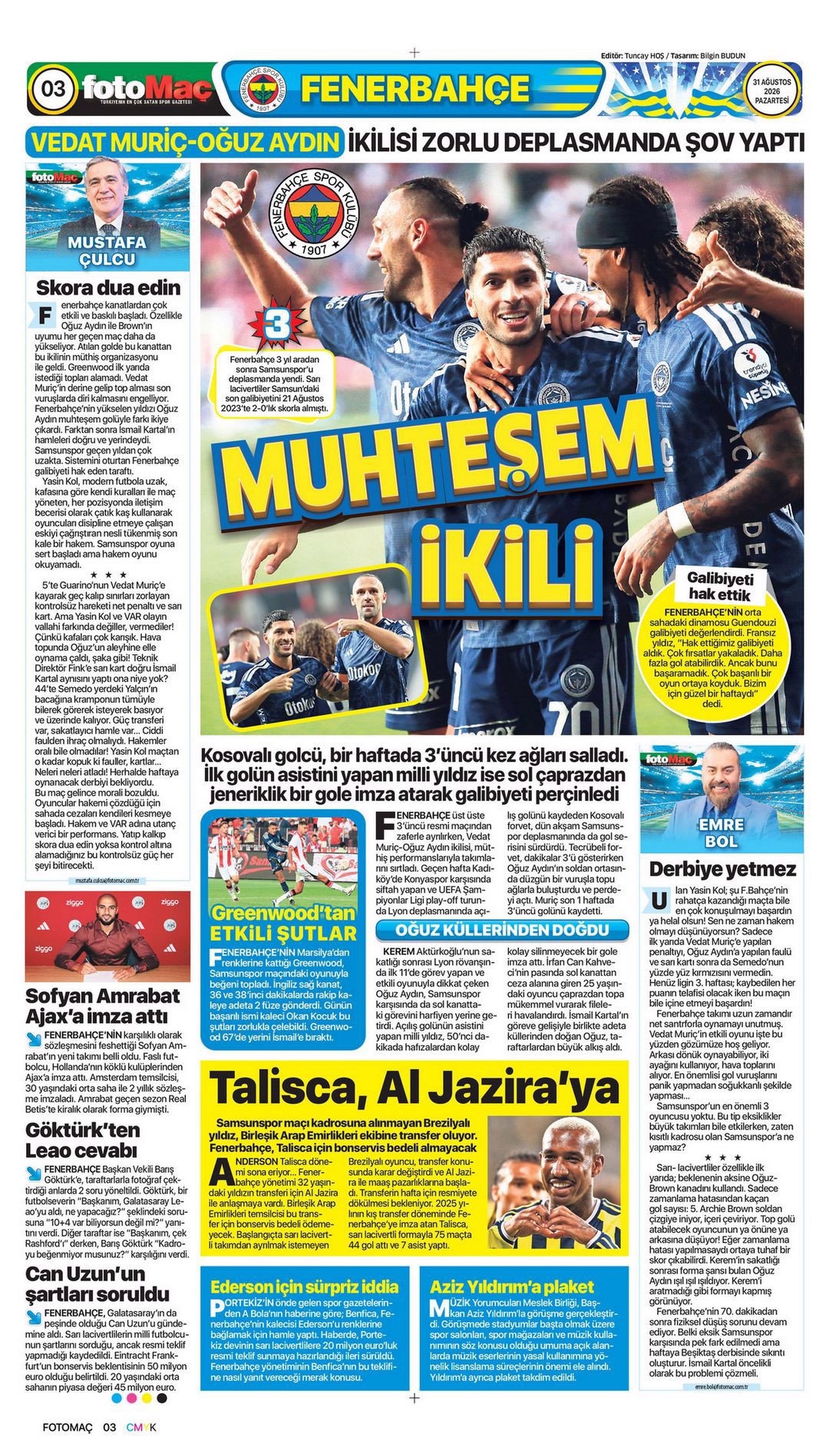 Gözün Aydın Fenerbahçe | Spor manşetleri - 13. fotoğraf