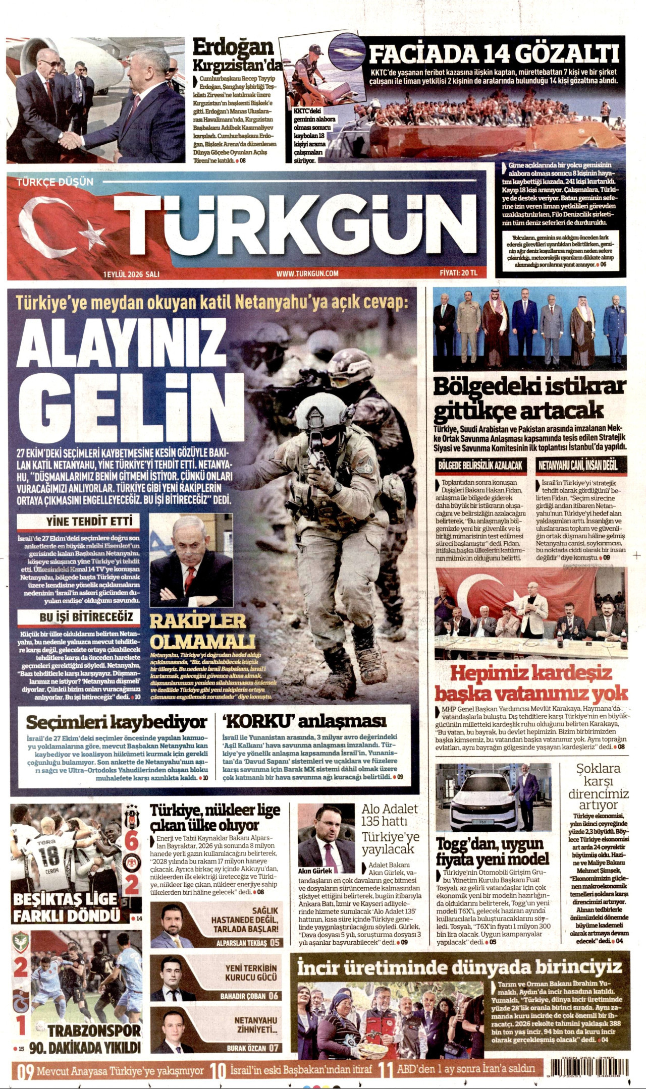 Gazeteler bugün ne yazdı? (1 Eylül) - 9. fotoğraf