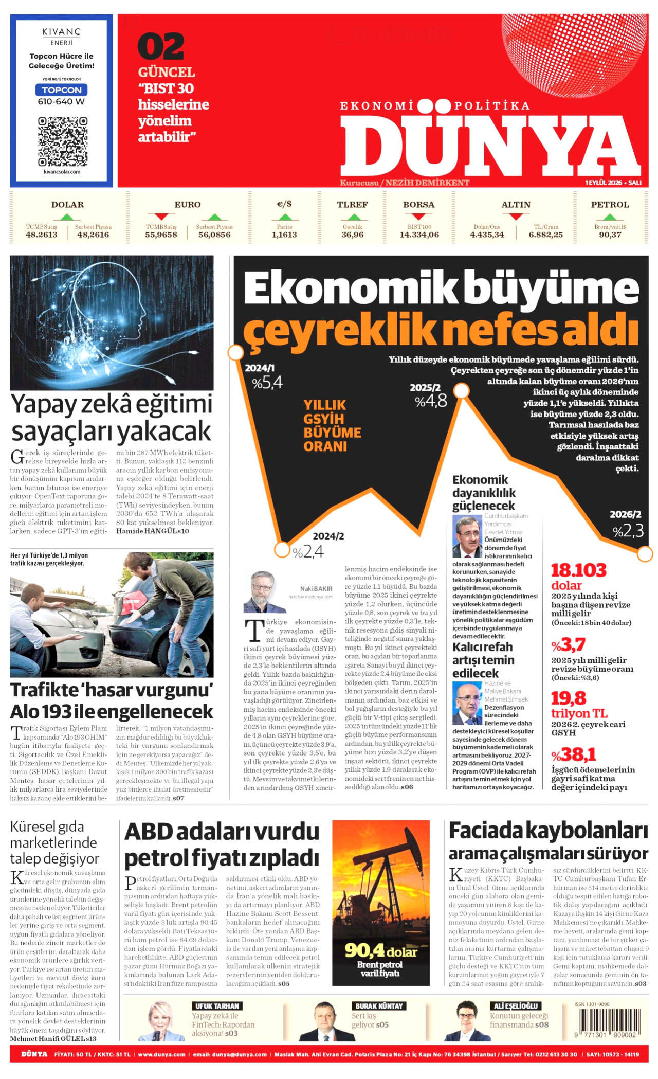 Gazeteler bugün ne yazdı? (1 Eylül) - 4. fotoğraf