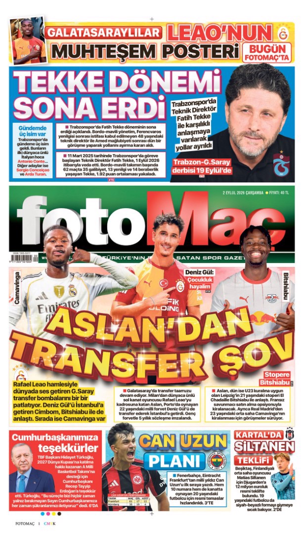 Aslan'dan transfer şov | Spor manşetleri - 1. fotoğraf