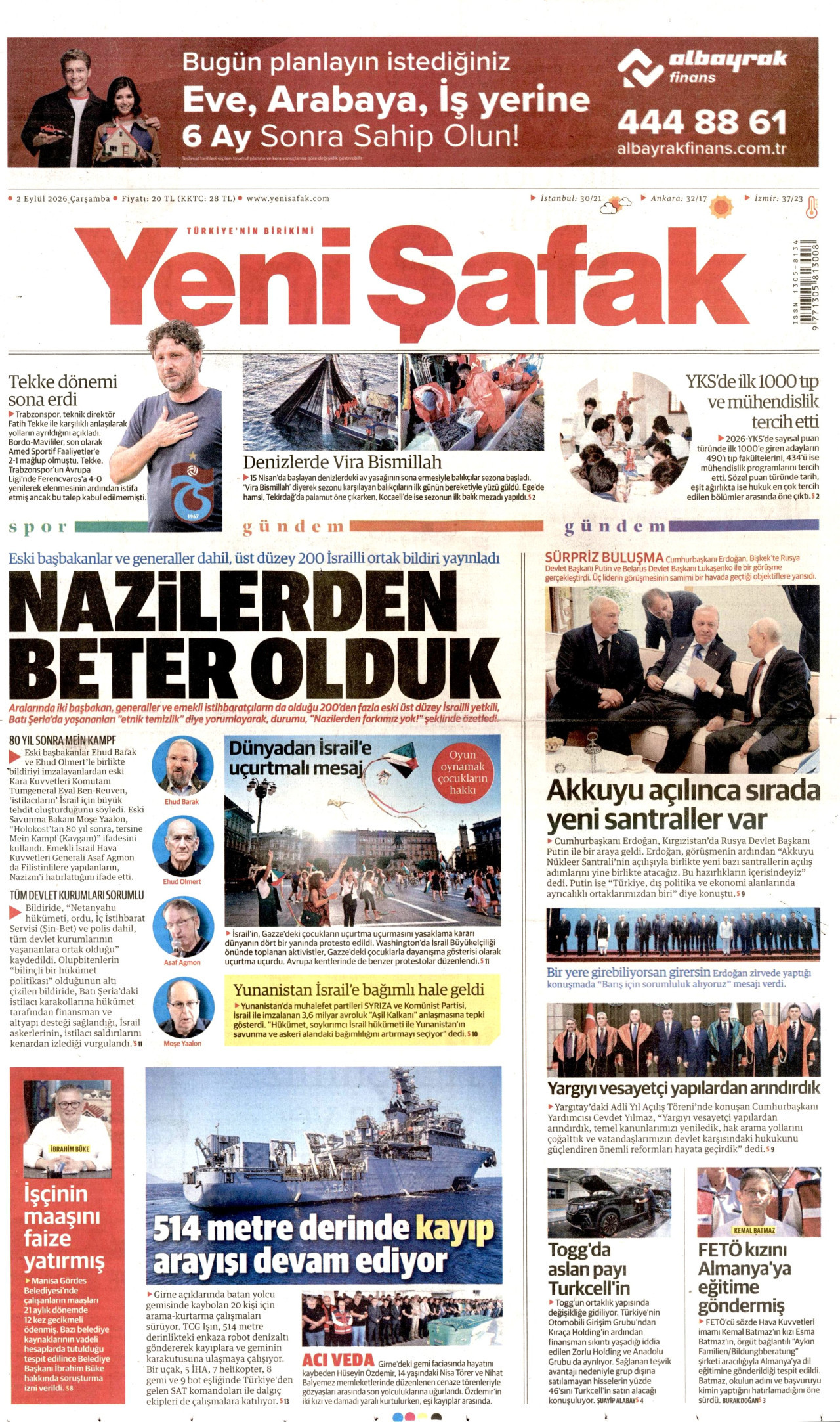 Gazeteler bugün ne yazdı? (2 Eylül) - 9. fotoğraf