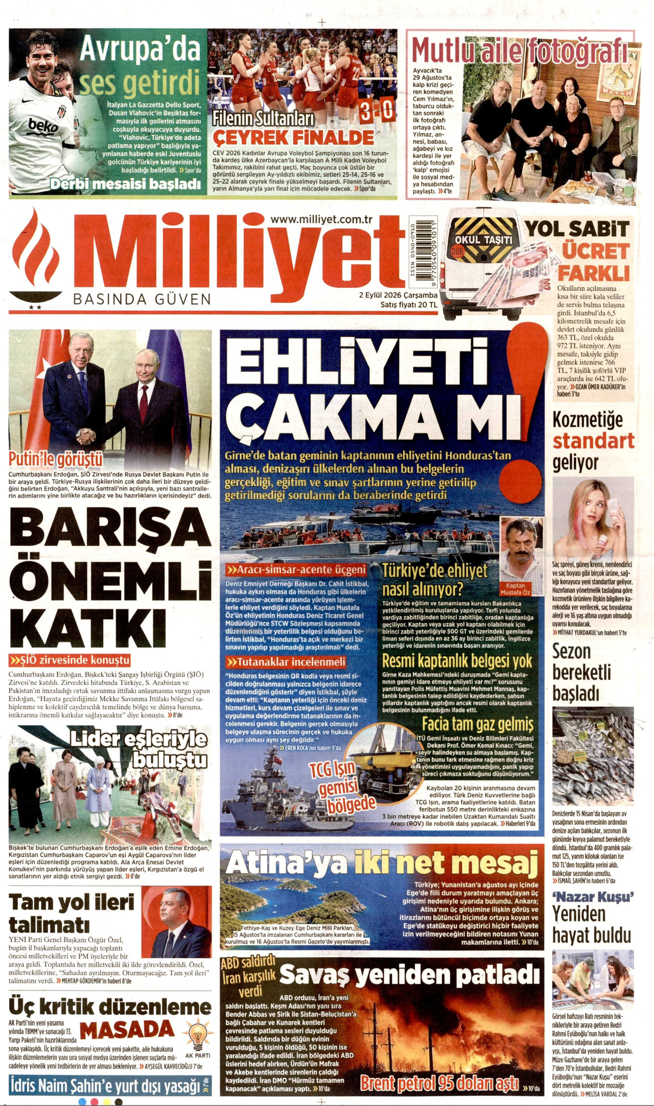 Gazeteler bugün ne yazdı? (2 Eylül) - 5. fotoğraf