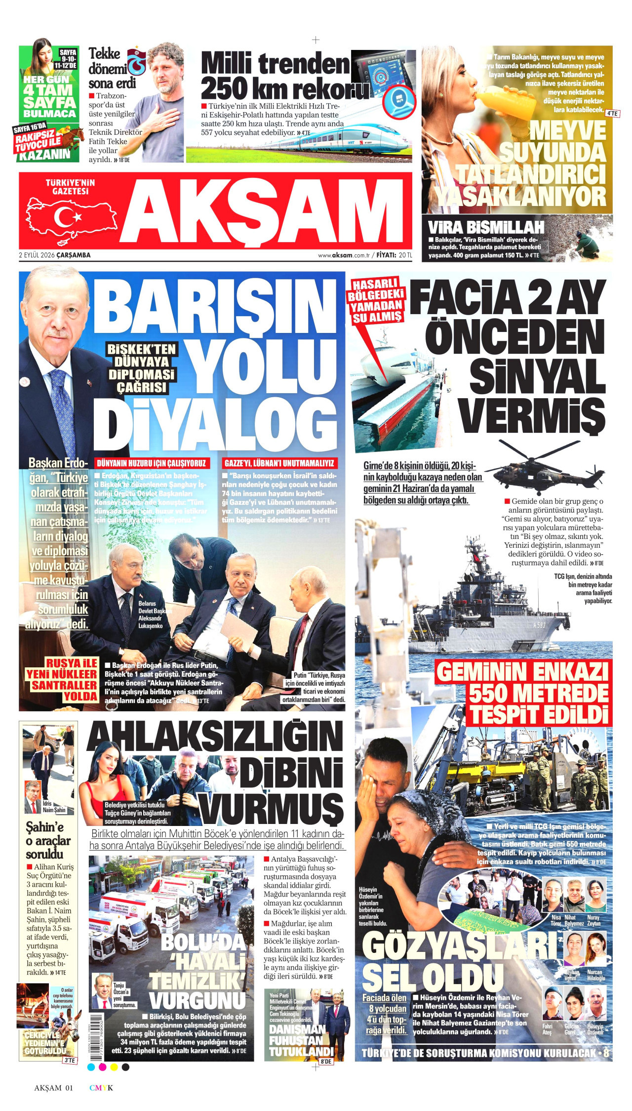 Gazeteler bugün ne yazdı? (2 Eylül) - 6. fotoğraf