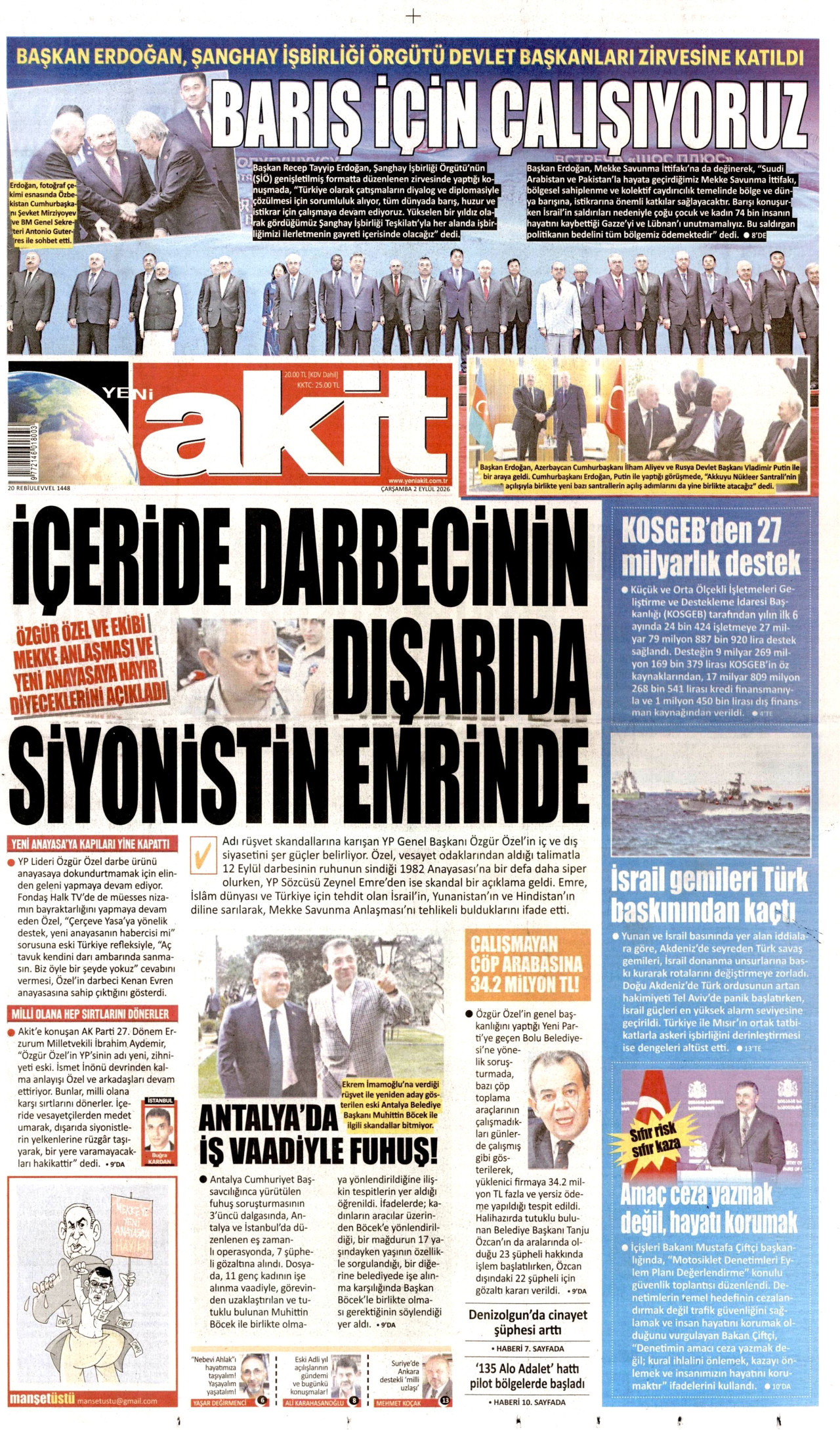 Gazeteler bugün ne yazdı? (2 Eylül) - 7. fotoğraf