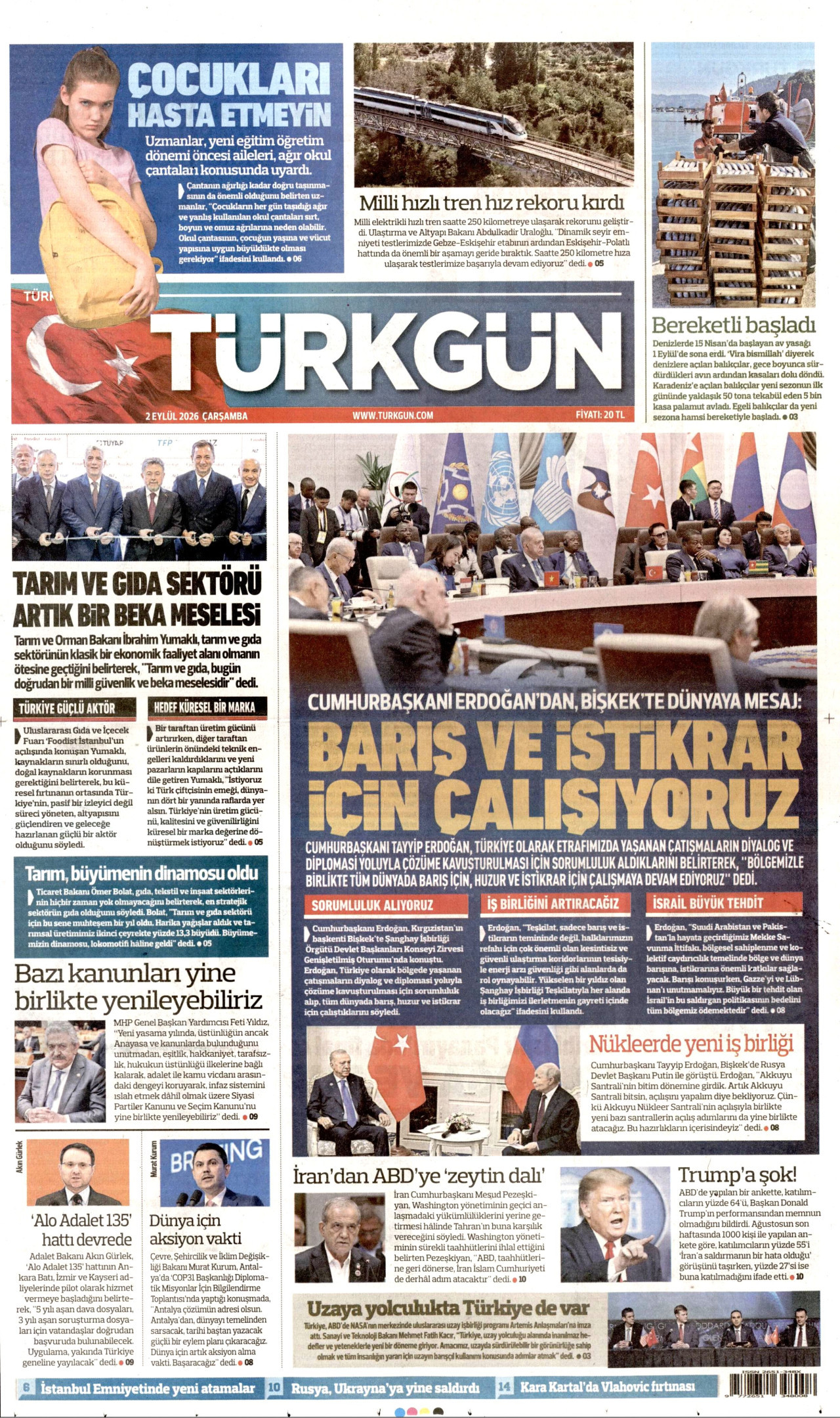 Gazeteler bugün ne yazdı? (2 Eylül) - 10. fotoğraf