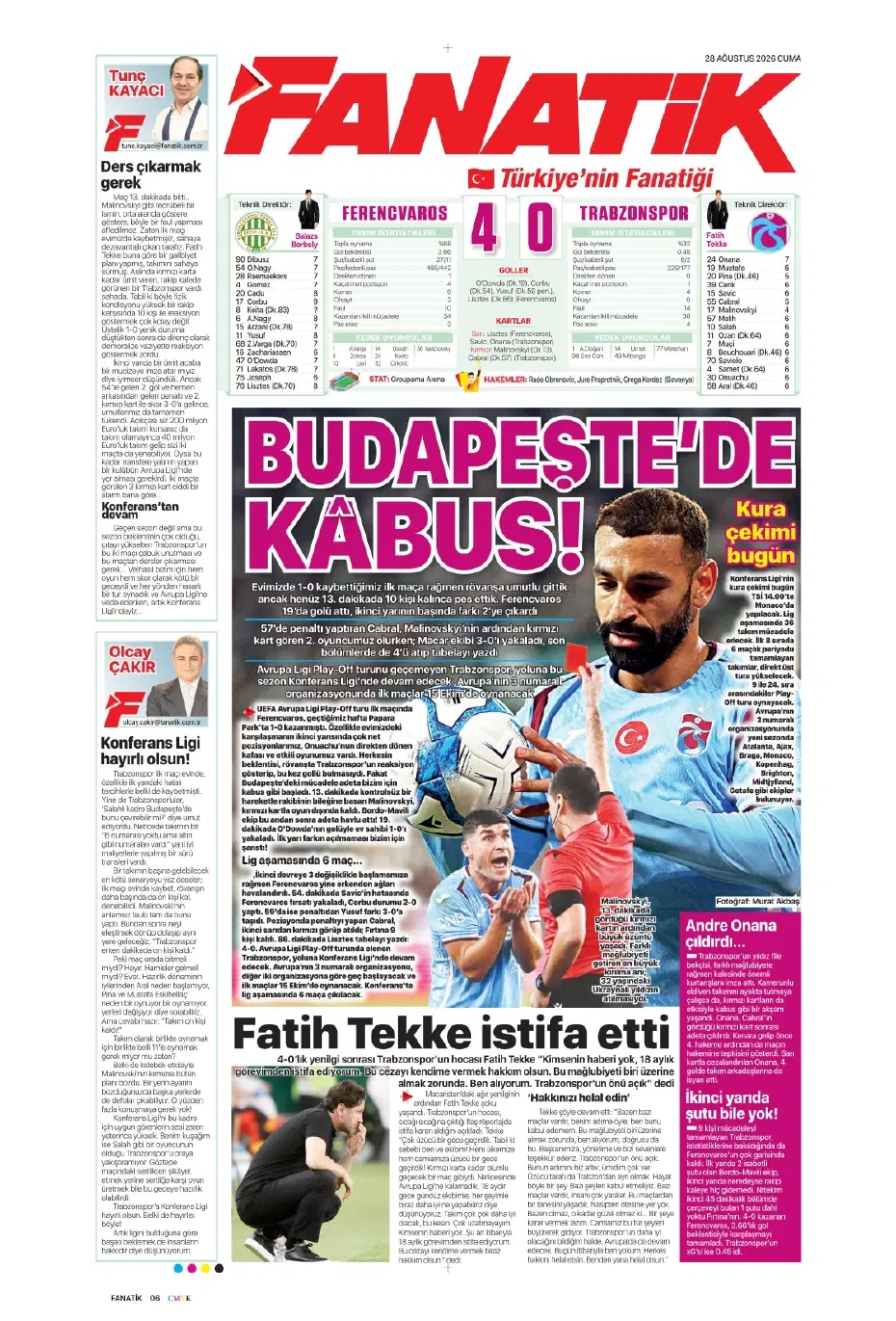Maç sizin Avrupa bizim! Spor basını bugün ne yazdı? (3 Eylül) - 11. fotoğraf