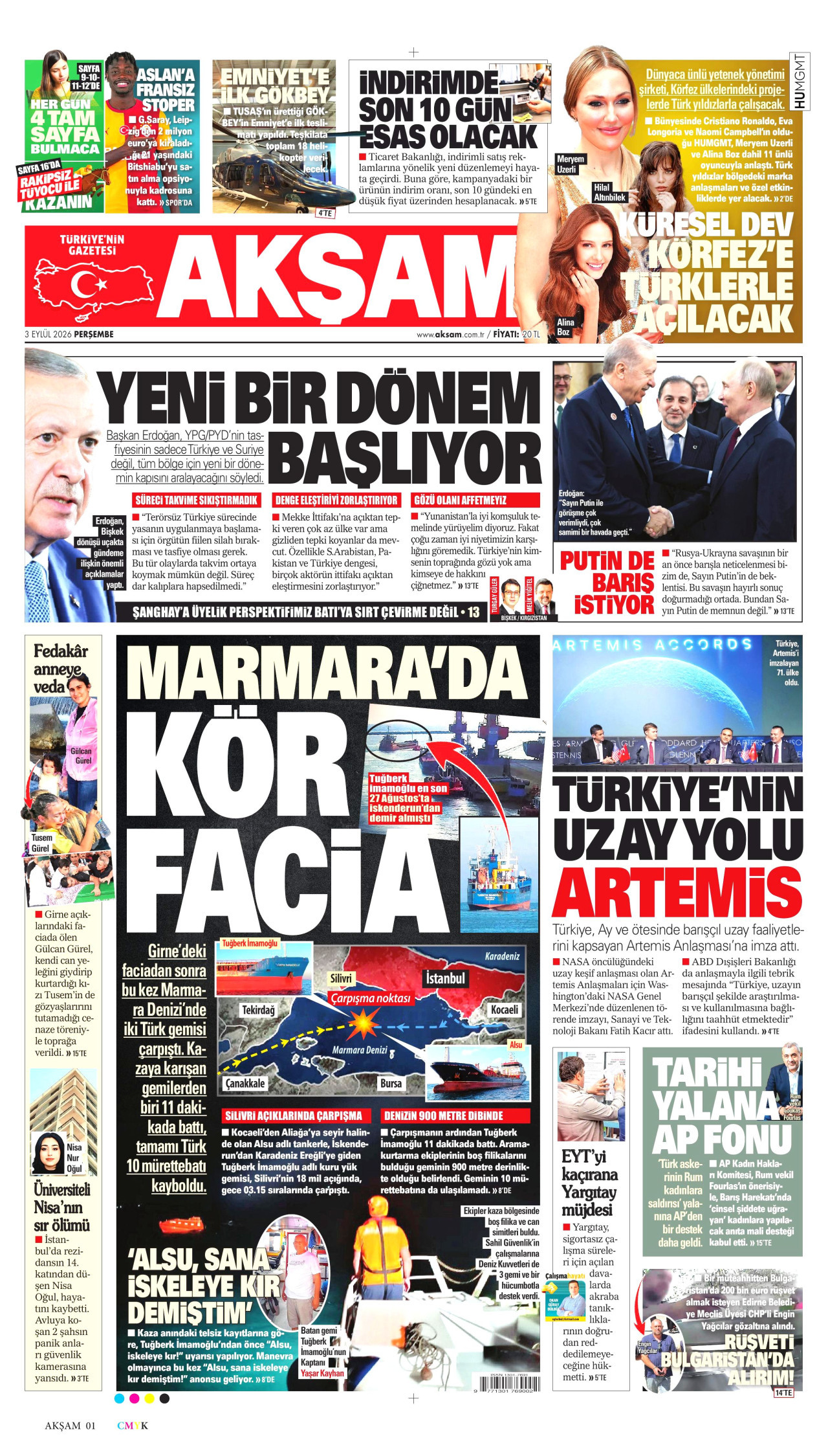 Gazeteler bugün ne yazdı? (3 Eylül) - 7. fotoğraf
