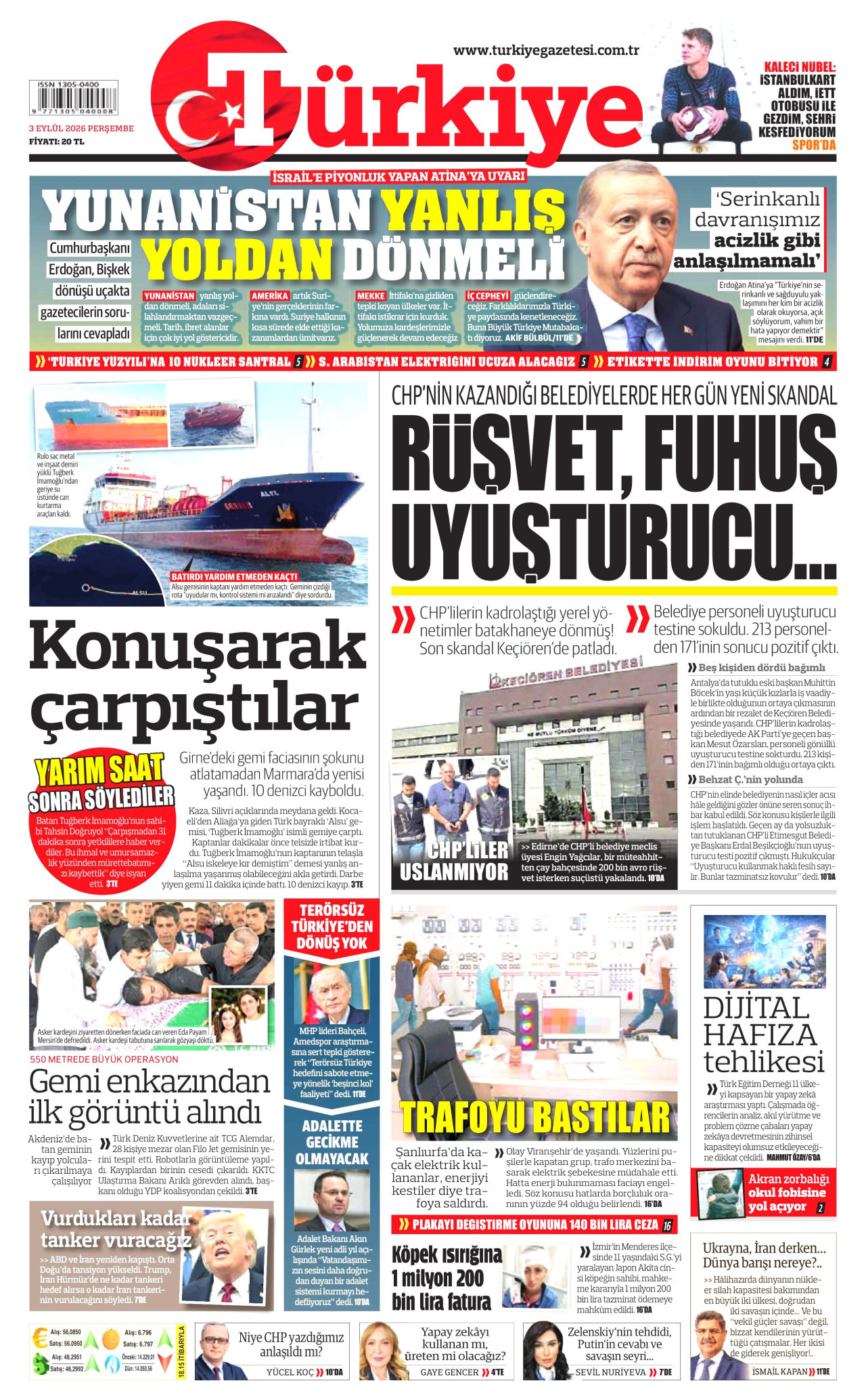 Gazeteler bugün ne yazdı? (3 Eylül) - 3. fotoğraf