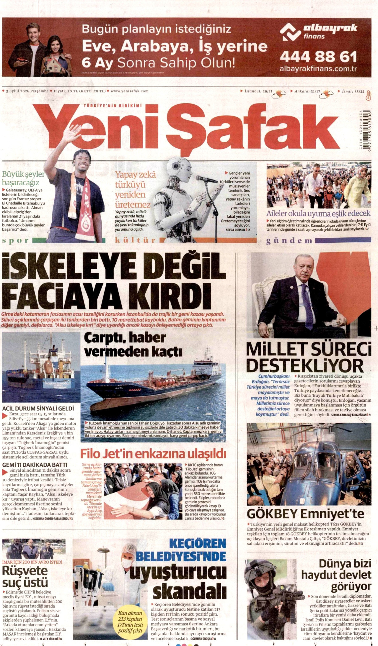 Gazeteler bugün ne yazdı? (3 Eylül) - 5. fotoğraf