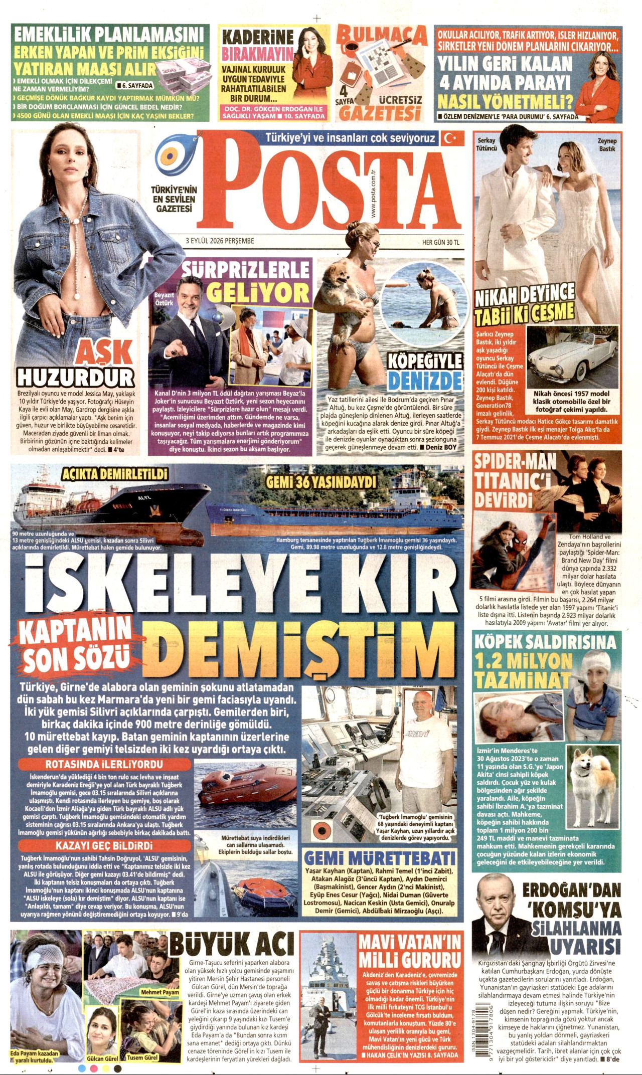 Gazeteler bugün ne yazdı? (3 Eylül) - 9. fotoğraf