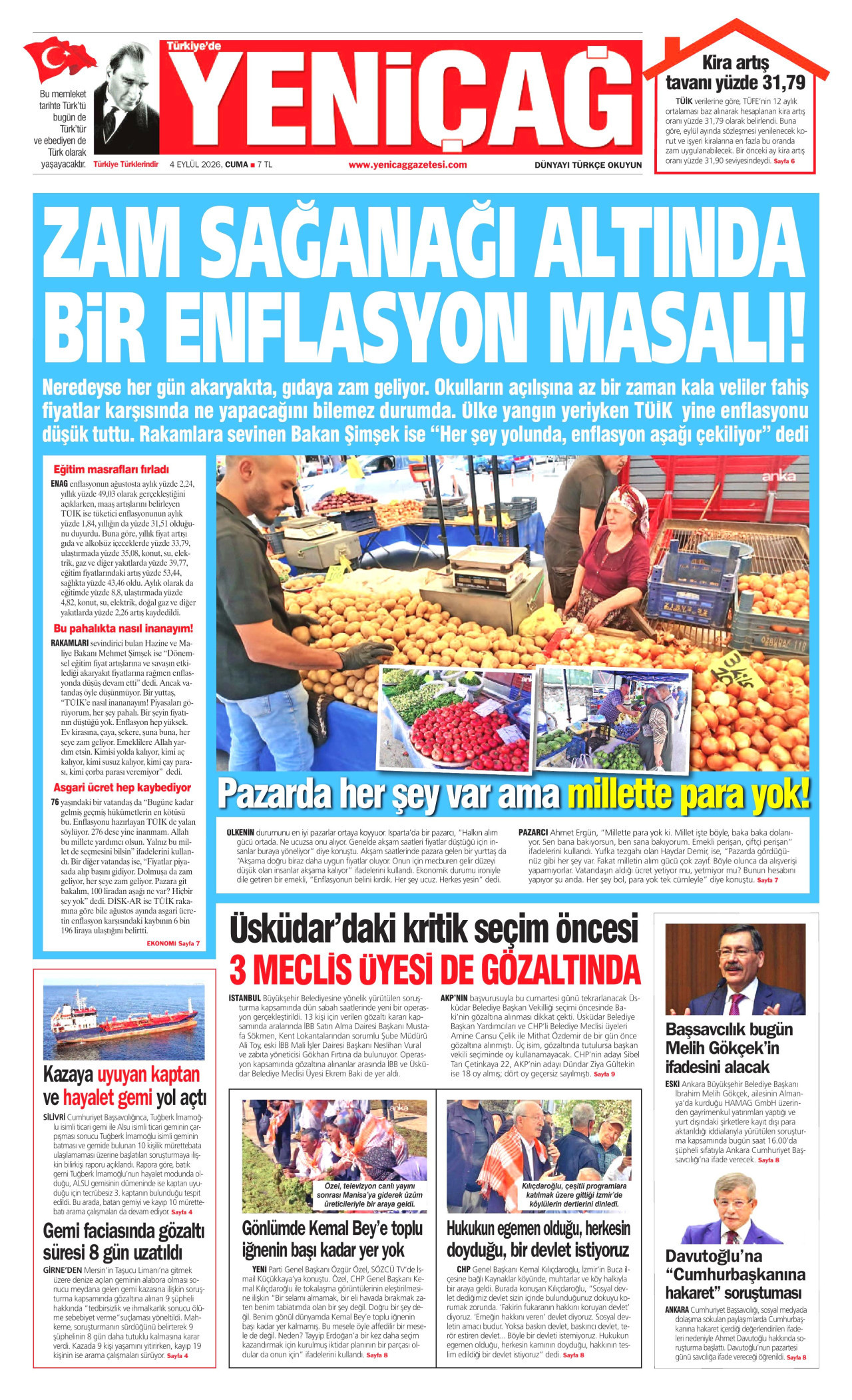 Gazeteler bugün ne yazdı? (4 Eylül) - 3. fotoğraf