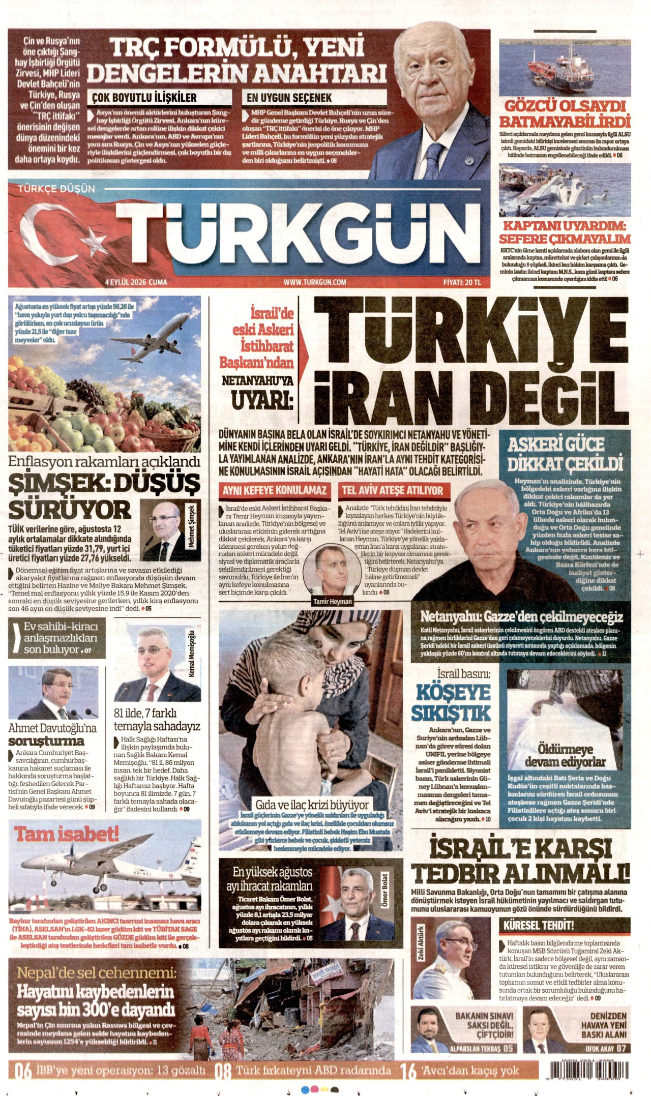 Gazeteler bugün ne yazdı? (4 Eylül) - 5. fotoğraf