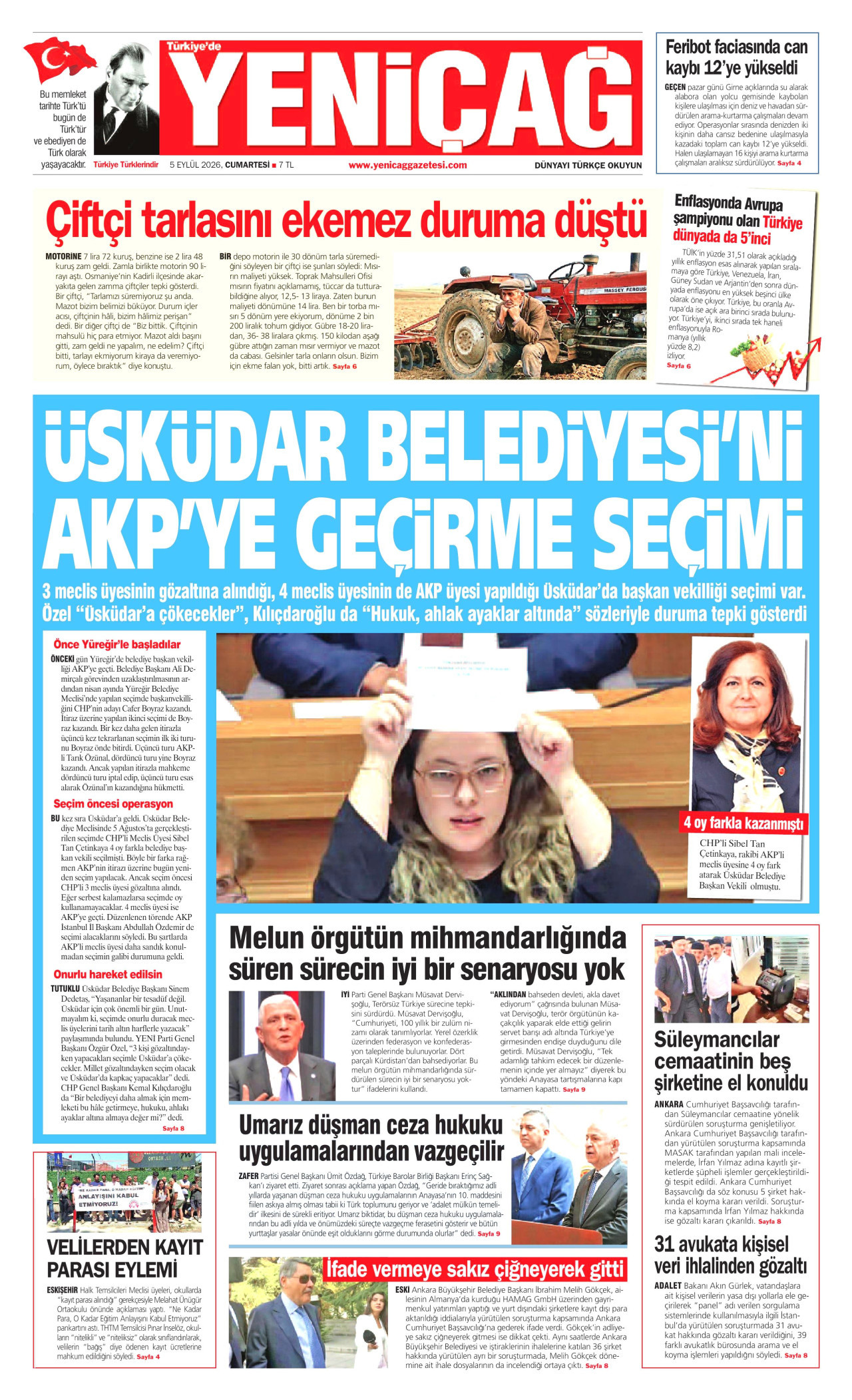 Gazeteler bugün ne yazdı? (5 Eylül) - 1. fotoğraf