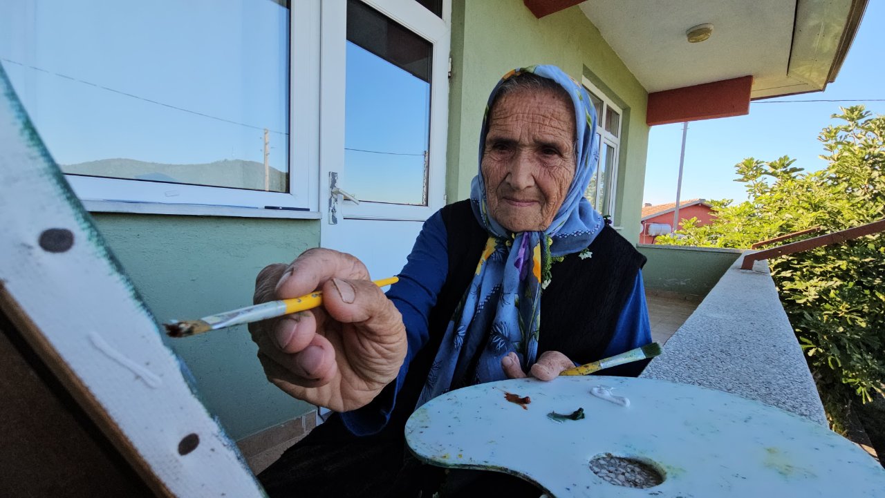 Yerli Bob Ross! 81 yaşında 44 tablo yaptı - 3. fotoğraf