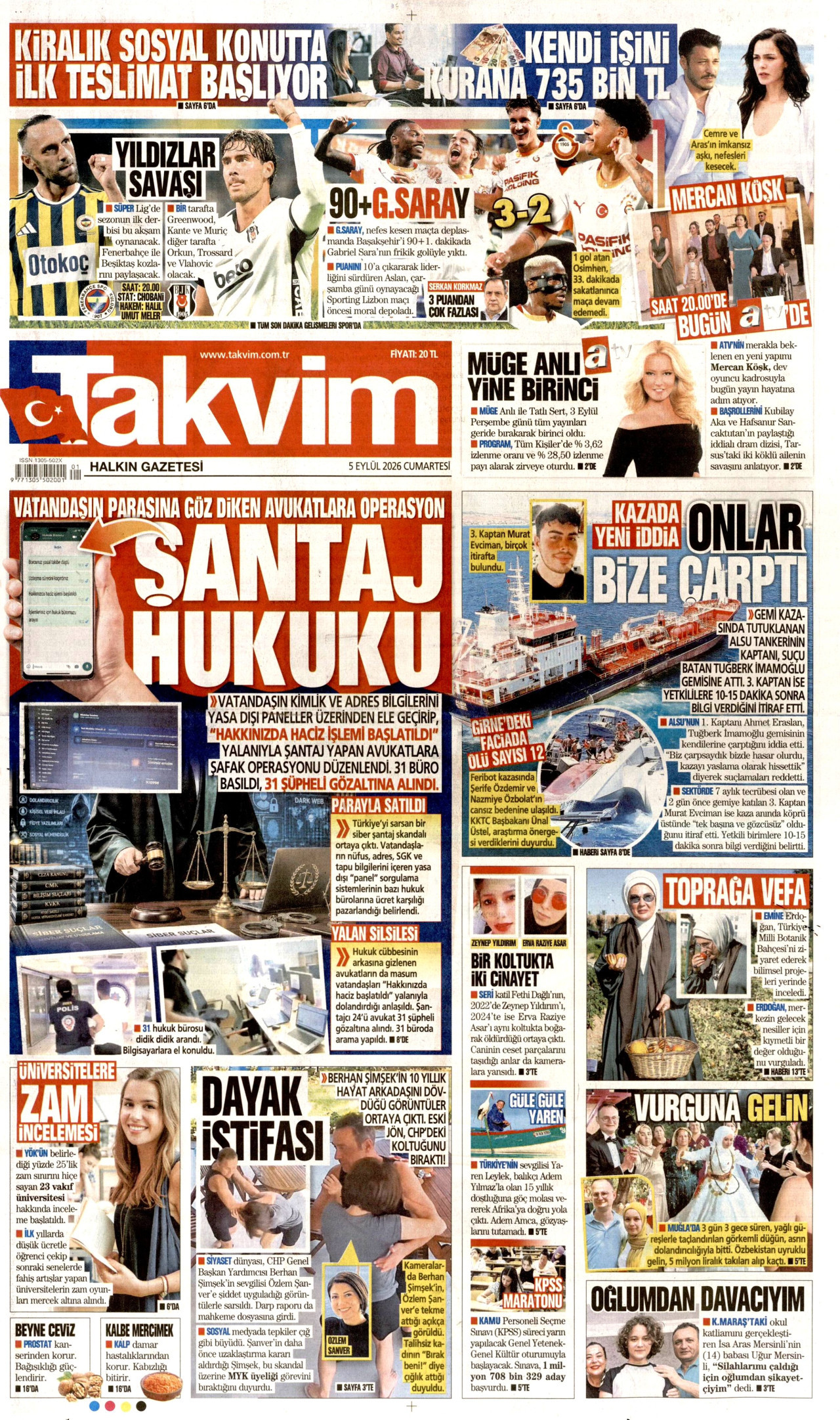Gazeteler bugün ne yazdı? (5 Eylül) - 10. fotoğraf