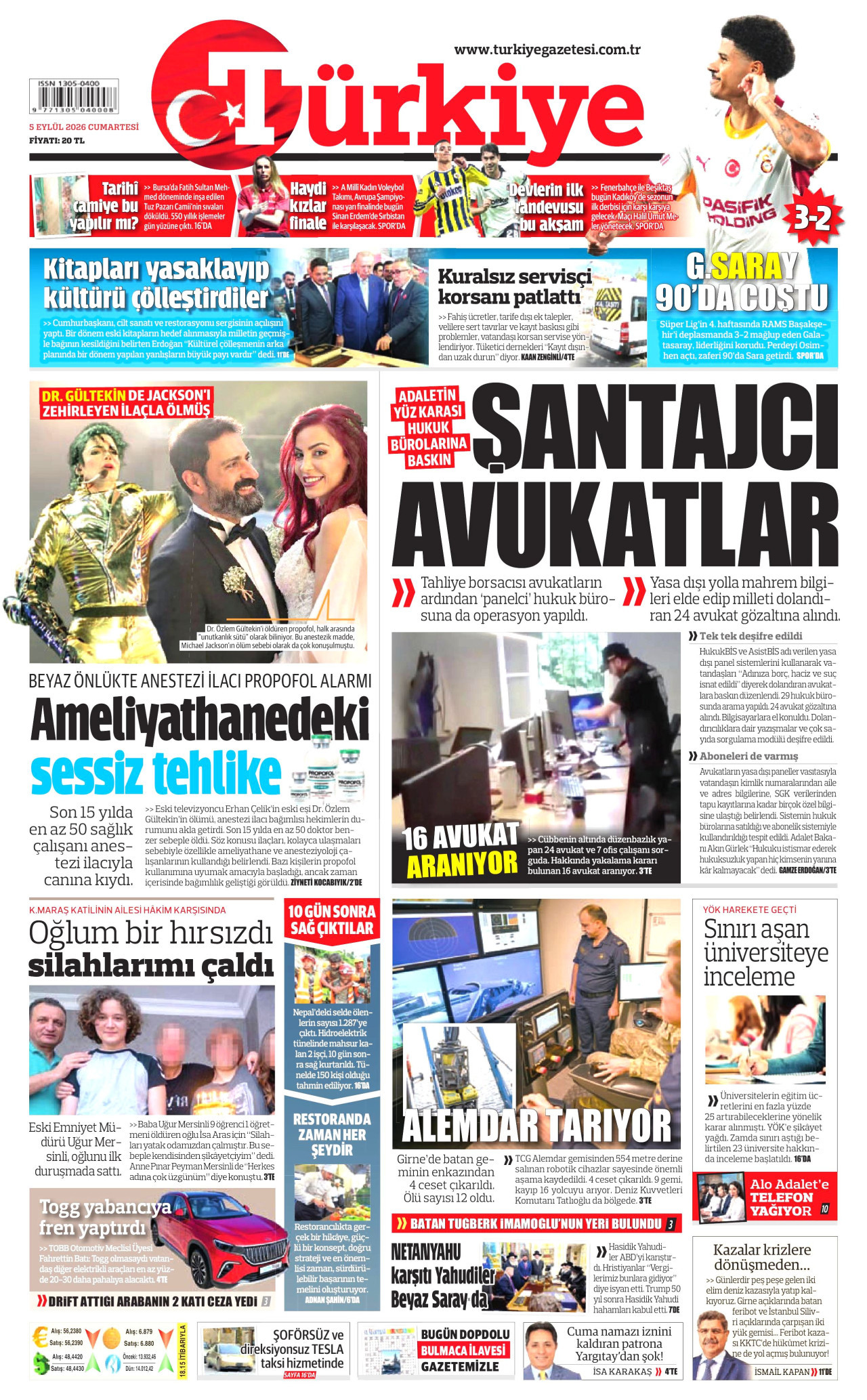 Gazeteler bugün ne yazdı? (5 Eylül) - 2. fotoğraf