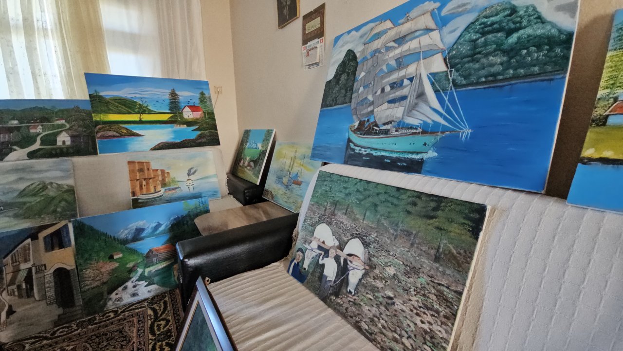 Yerli Bob Ross! 81 yaşında 44 tablo yaptı - 10. fotoğraf