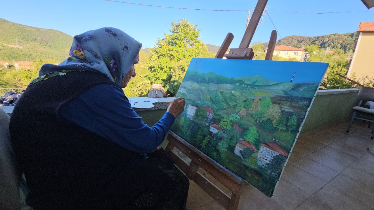 Yerli Bob Ross! 81 yaşında 44 tablo yaptı - 8. fotoğraf