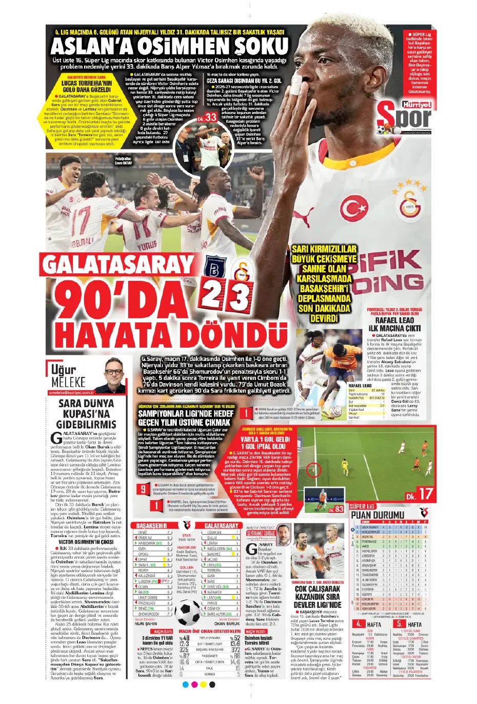 Bu derbi çok renkli! Spor basını bugün ne yazdı? (5 Eylül) - 13. fotoğraf