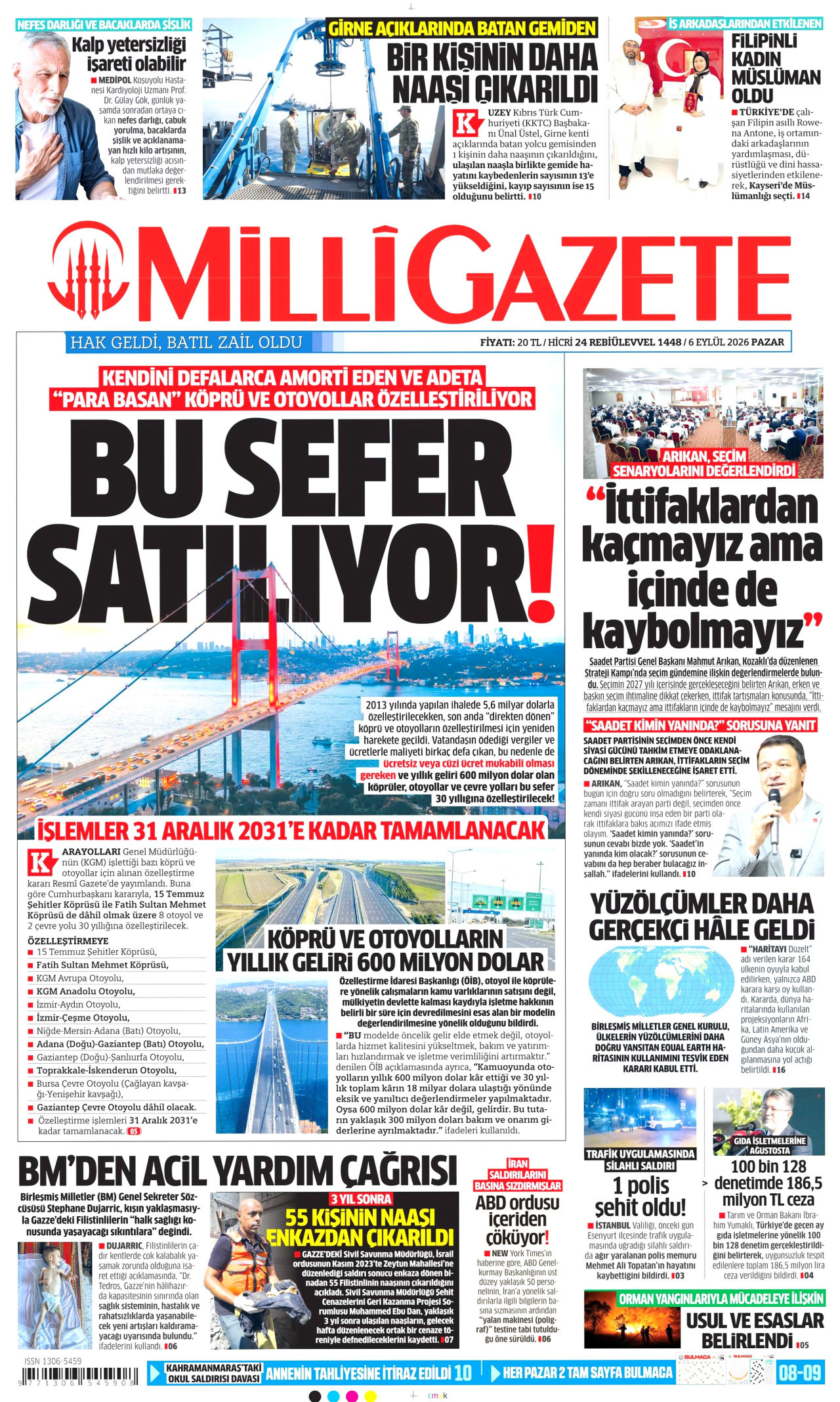 Gazeteler bugün ne yazdı? (6 Eylül) - 5. fotoğraf