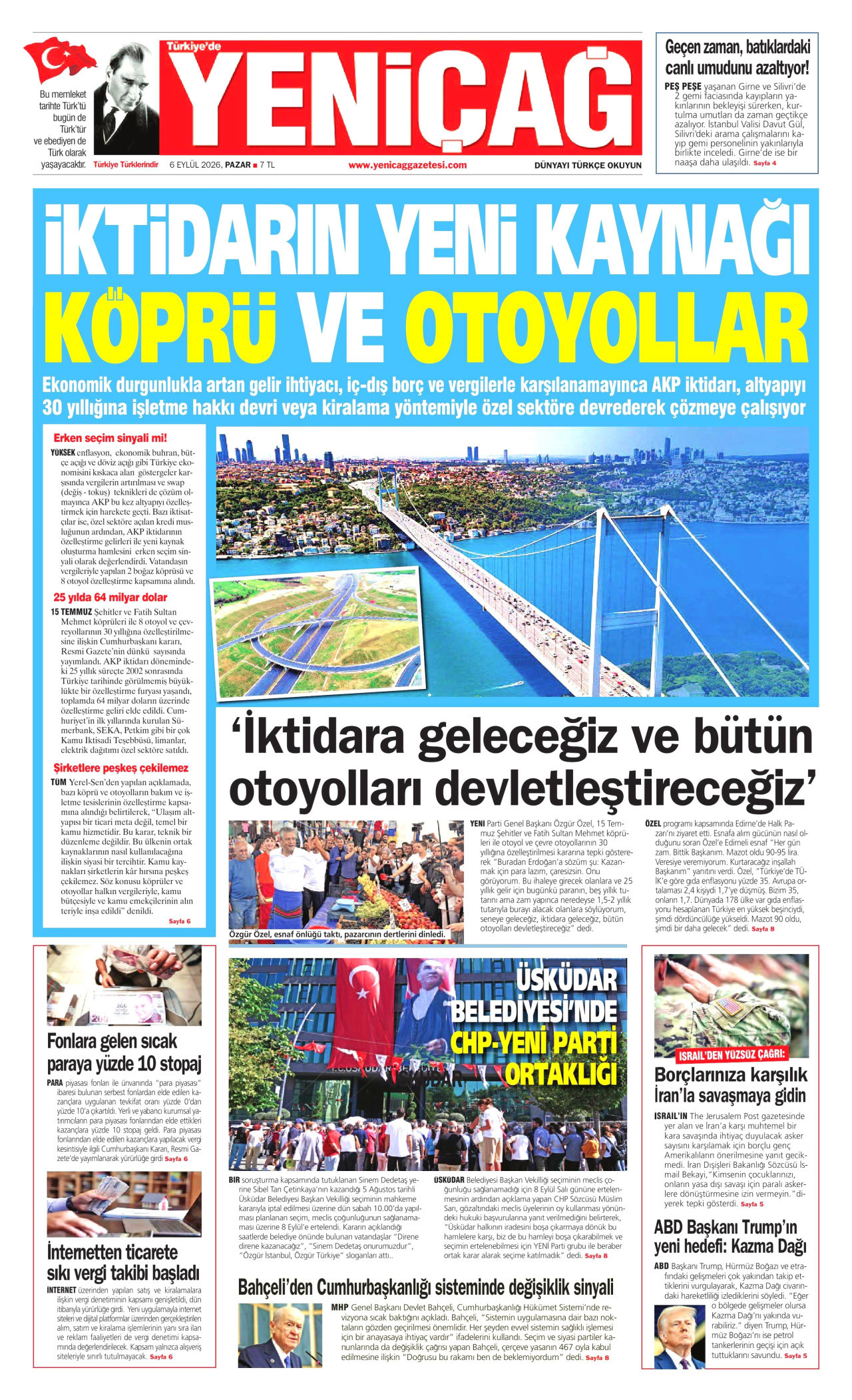 Gazeteler bugün ne yazdı? (6 Eylül) - 2. fotoğraf