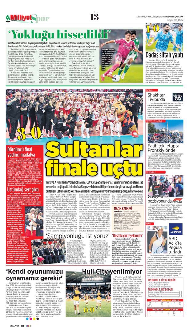 Kartal pençesi | Spor manşetleri - 1. fotoğraf