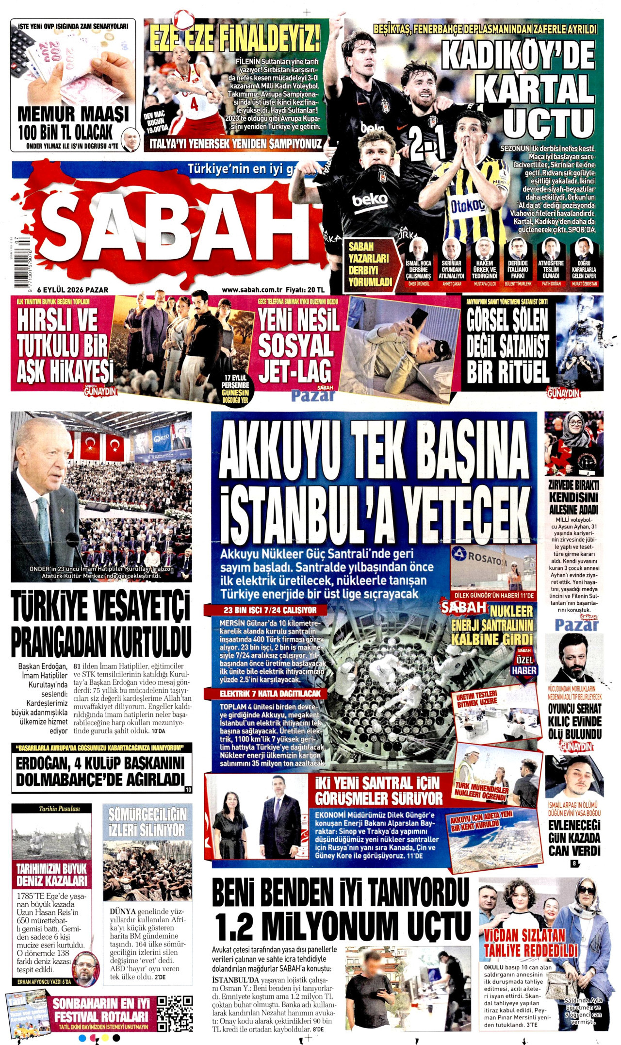 Gazeteler bugün ne yazdı? (6 Eylül) - 7. fotoğraf