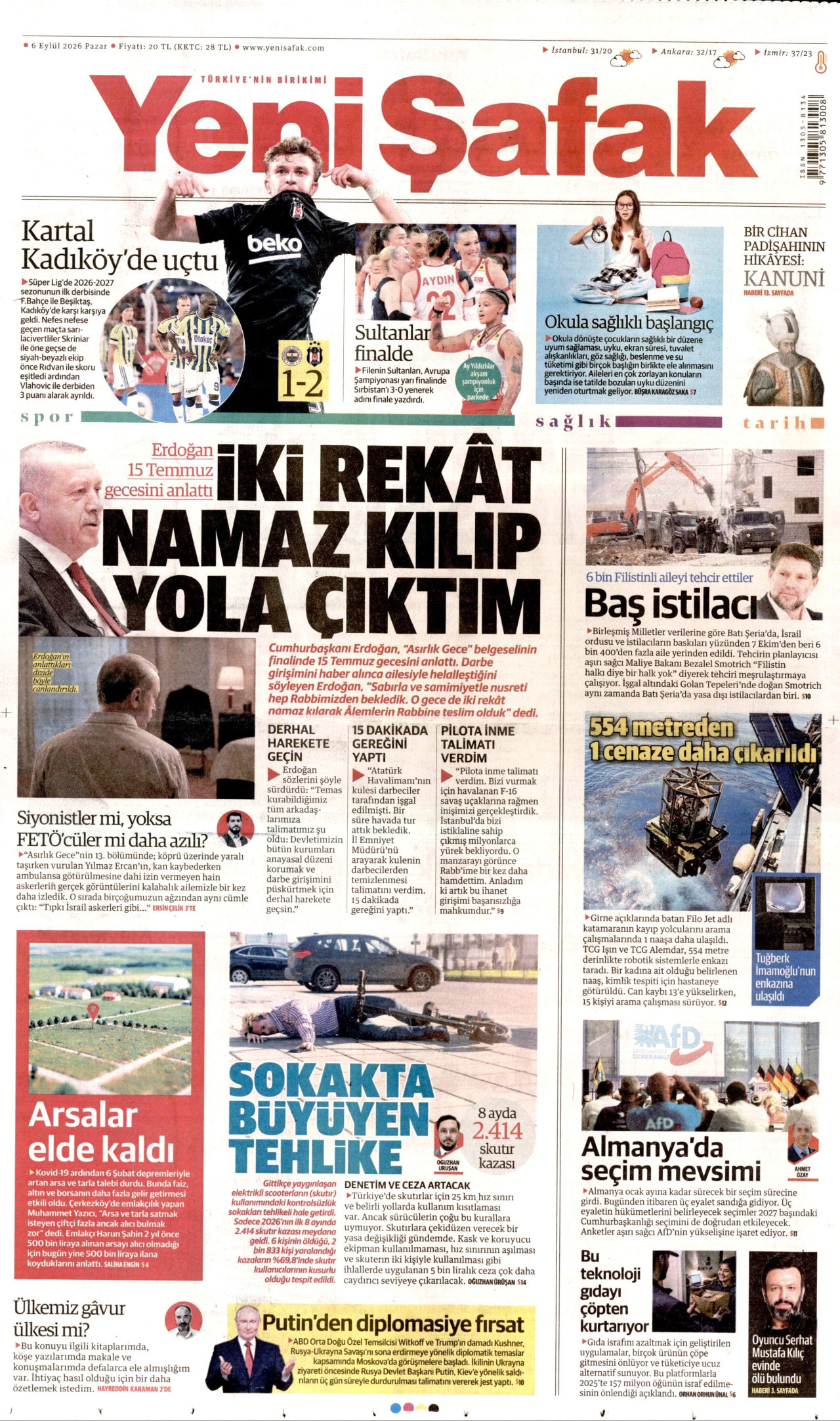 Gazeteler bugün ne yazdı? (6 Eylül) - 6. fotoğraf