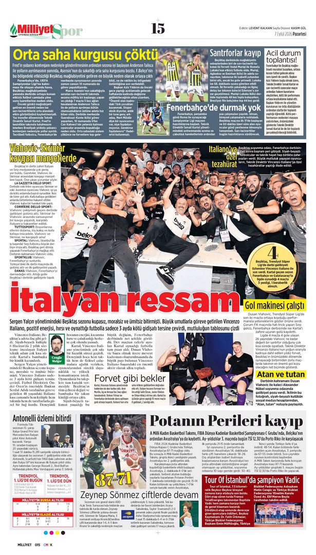 Avrupa Şampiyonu Filenin Sultanları manşetlerde | Spor manşetleri - 9. fotoğraf