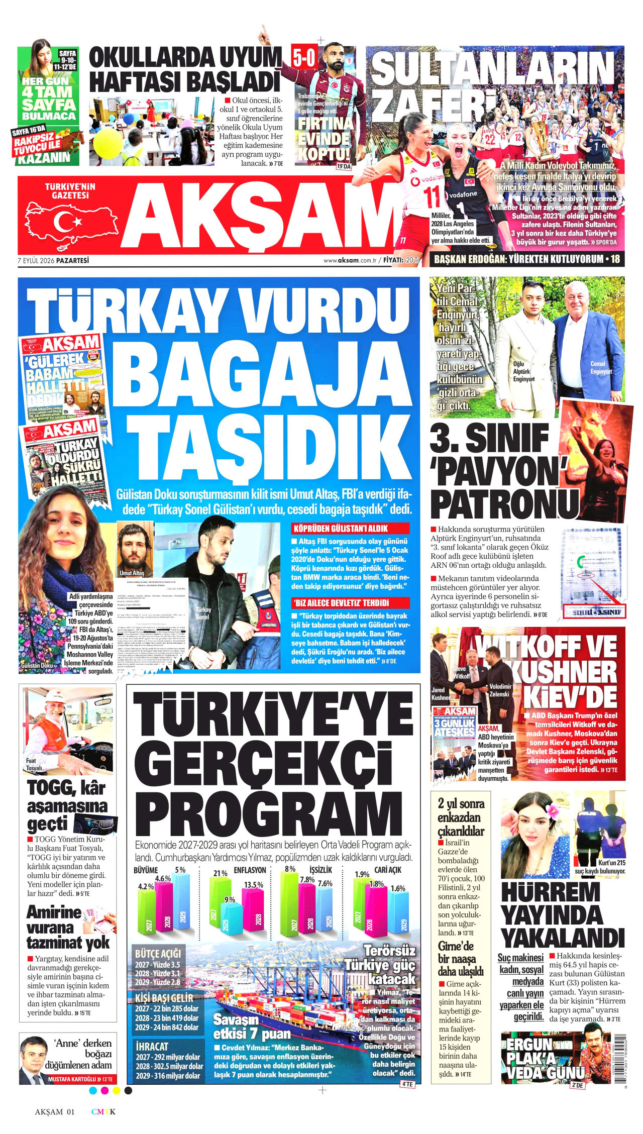 Gazeteler bugün ne yazdı? (7 Eylül) - 8. fotoğraf