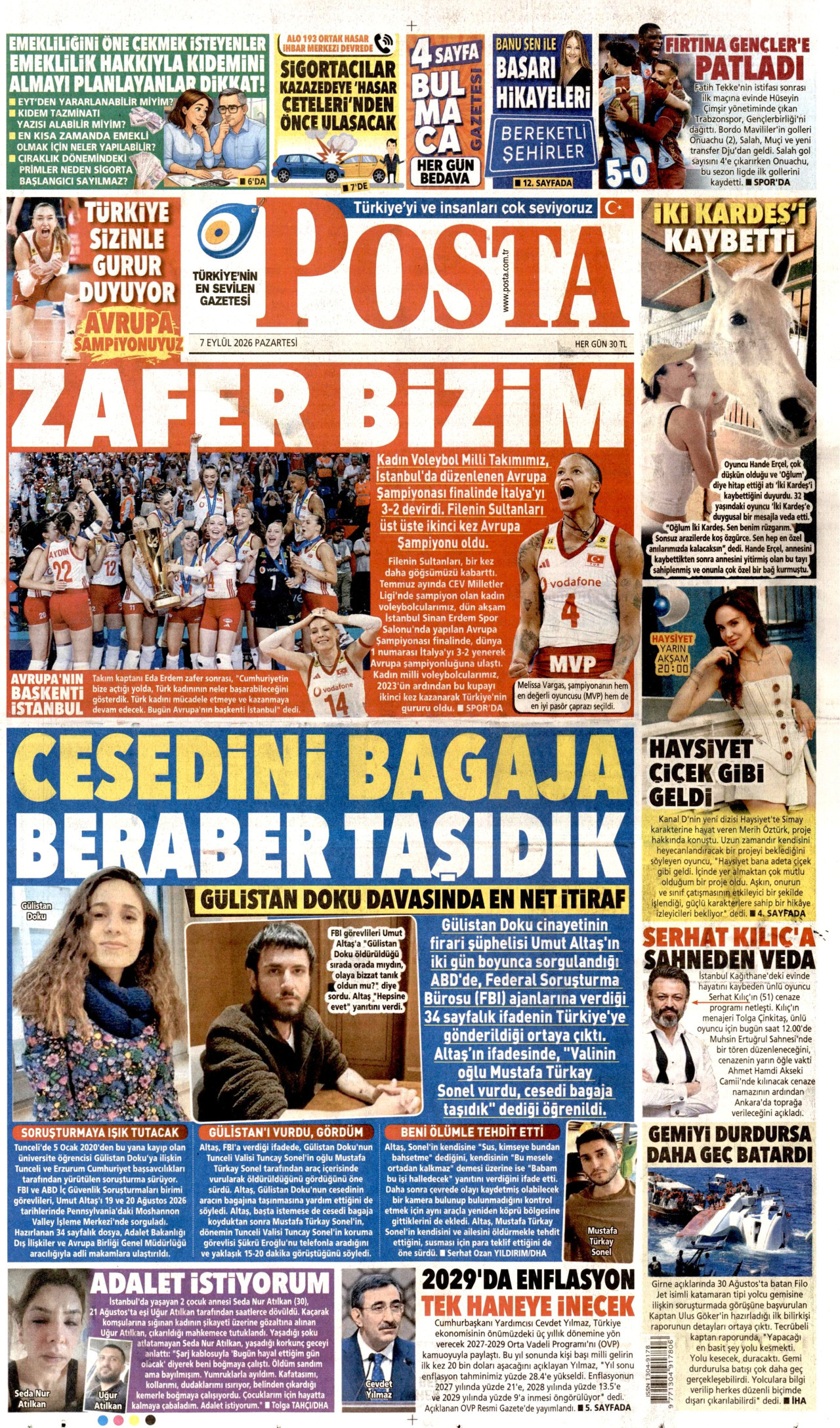 Gazeteler bugün ne yazdı? (7 Eylül) - 6. fotoğraf