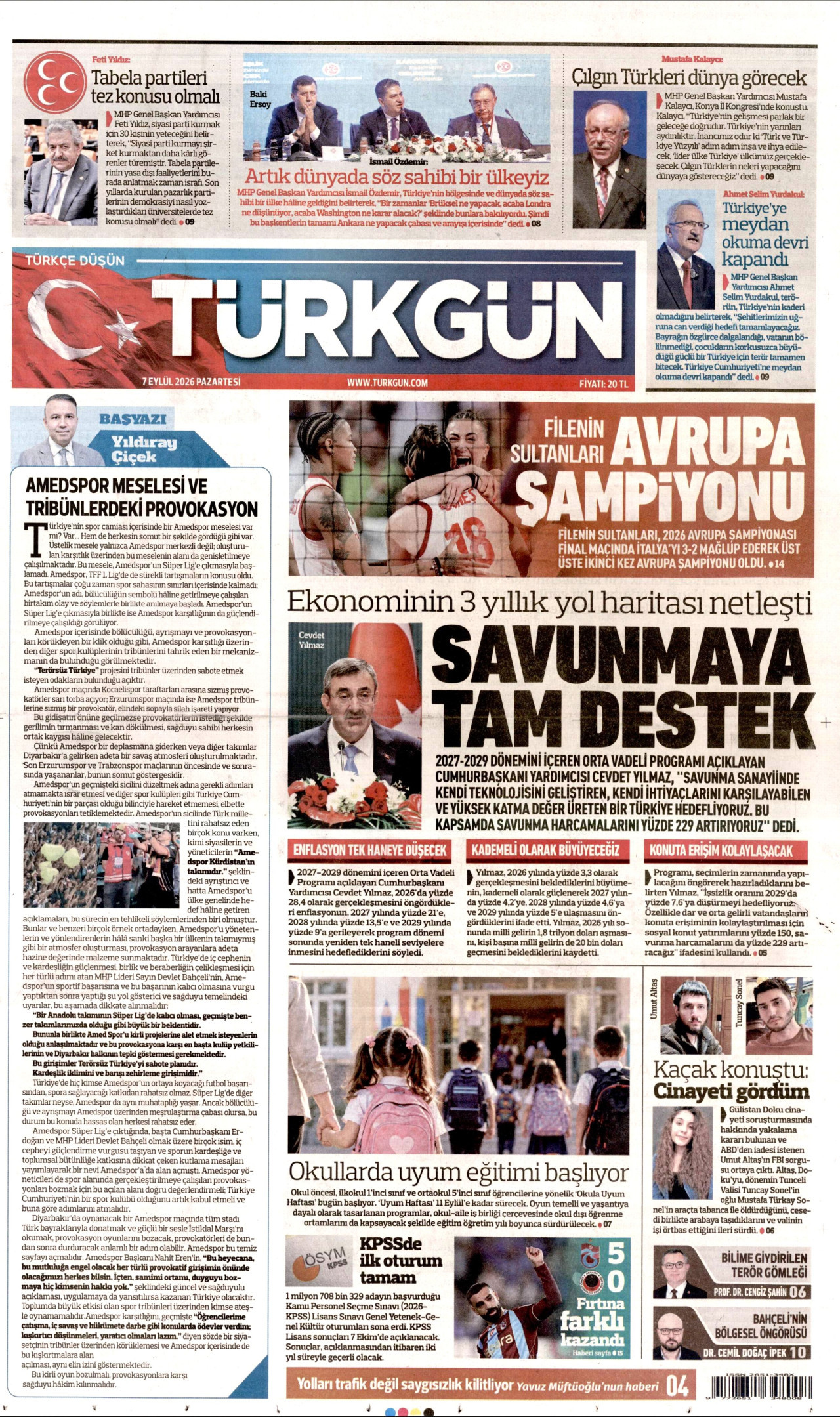 Gazeteler bugün ne yazdı? (7 Eylül) - 7. fotoğraf