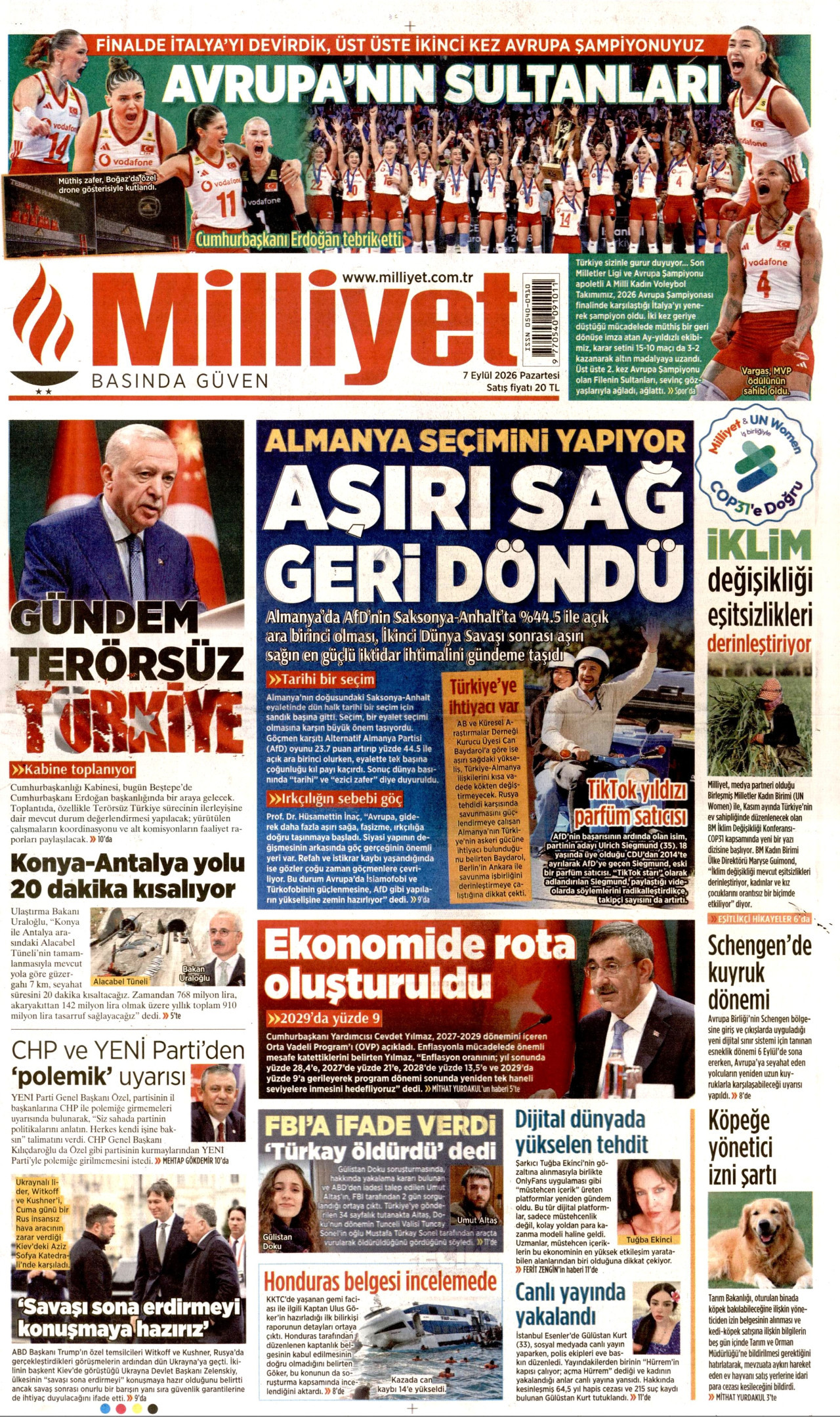 Gazeteler bugün ne yazdı? (7 Eylül) - 9. fotoğraf