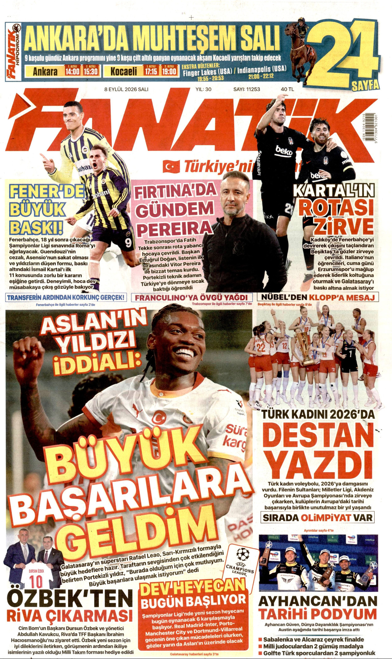 Gazeteler bugün ne yazdı? (8 Eylül) - 10. fotoğraf