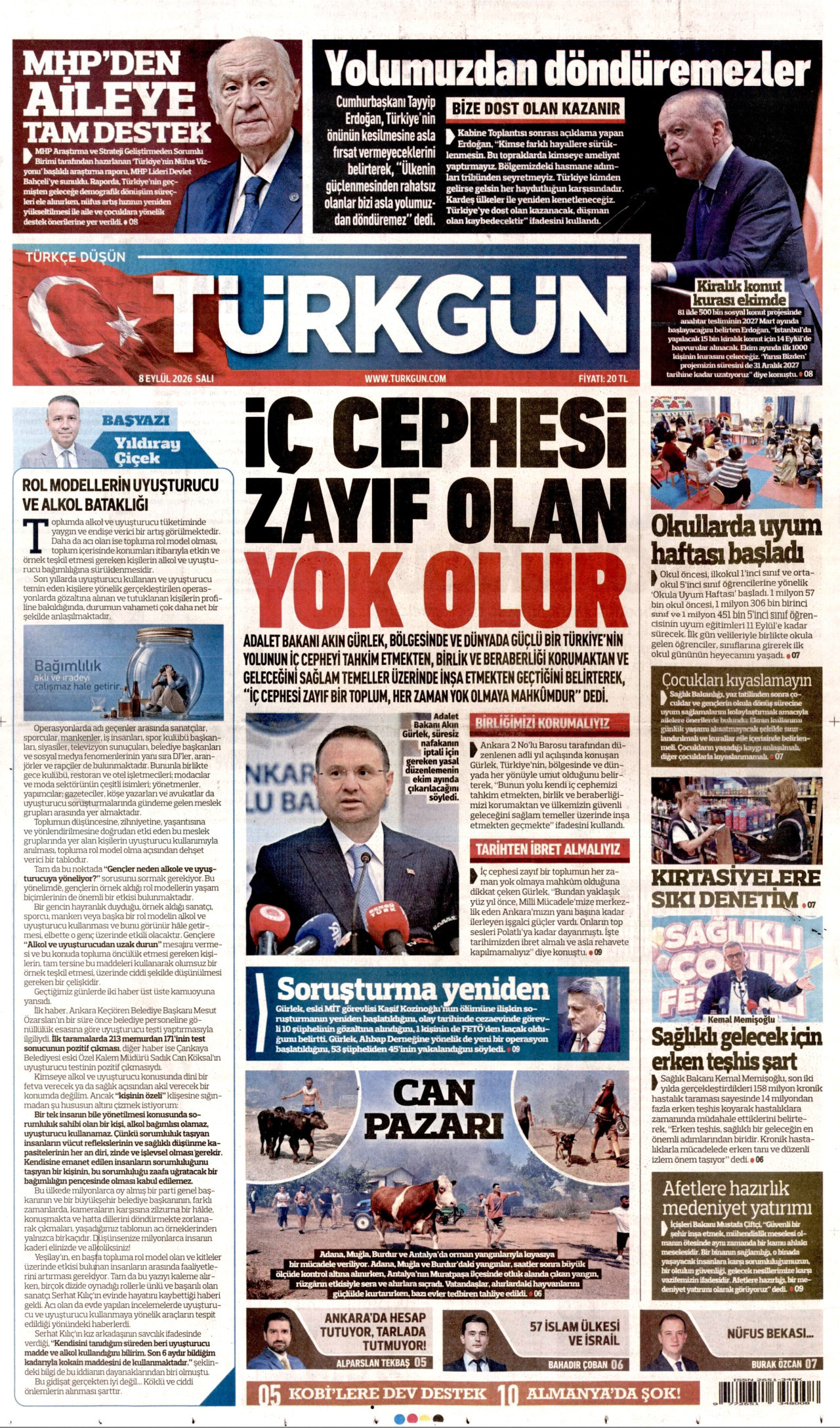 Gazeteler bugün ne yazdı? (8 Eylül) - 5. fotoğraf