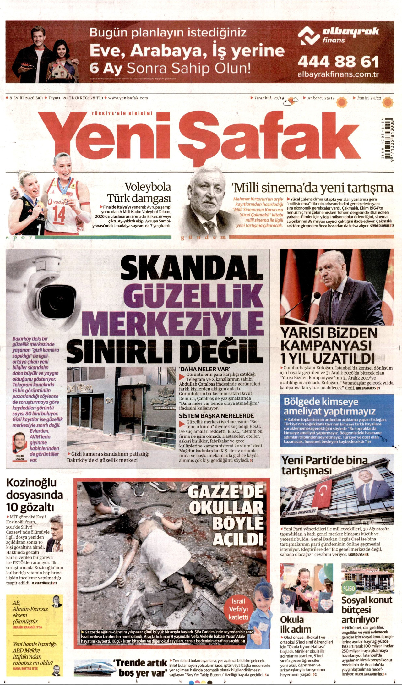 Gazeteler bugün ne yazdı? (8 Eylül) - 2. fotoğraf