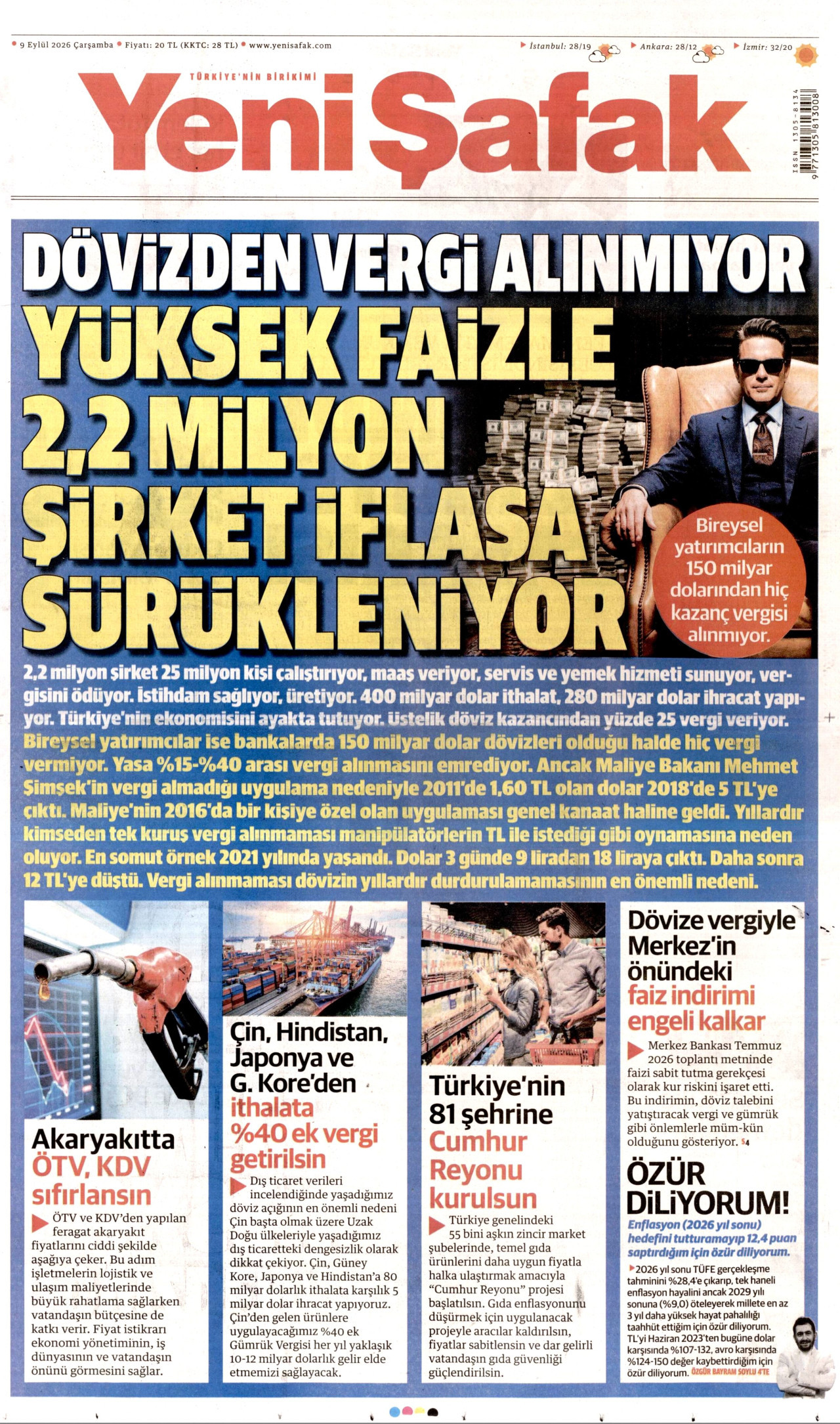 Gazeteler bugün ne yazdı? (9 Eylül) - 7. fotoğraf